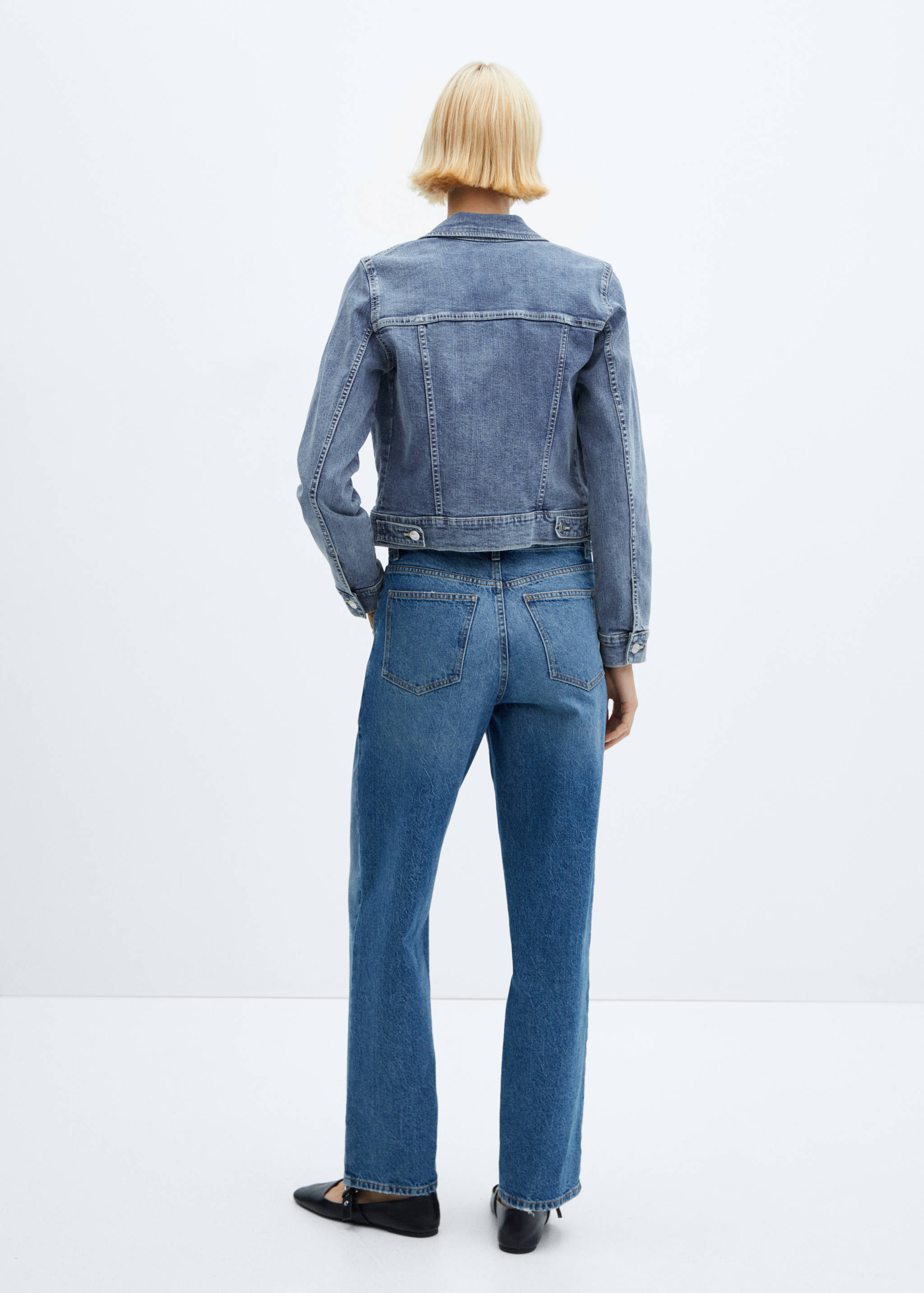 Cazadora vaquera bolsillos - Reverso del artículo