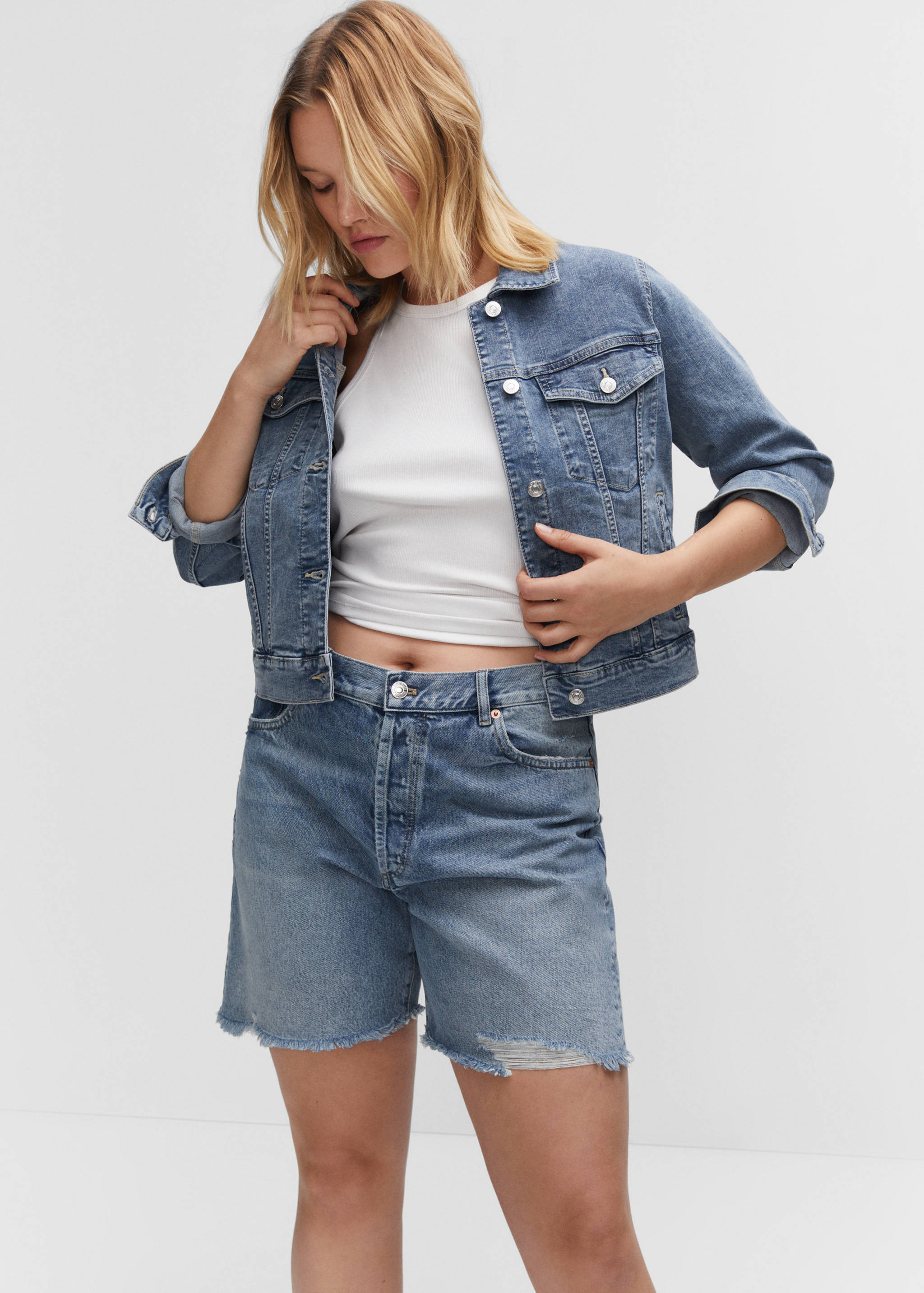 Cazadora vaquera bolsillos - Detalle del artículo 5