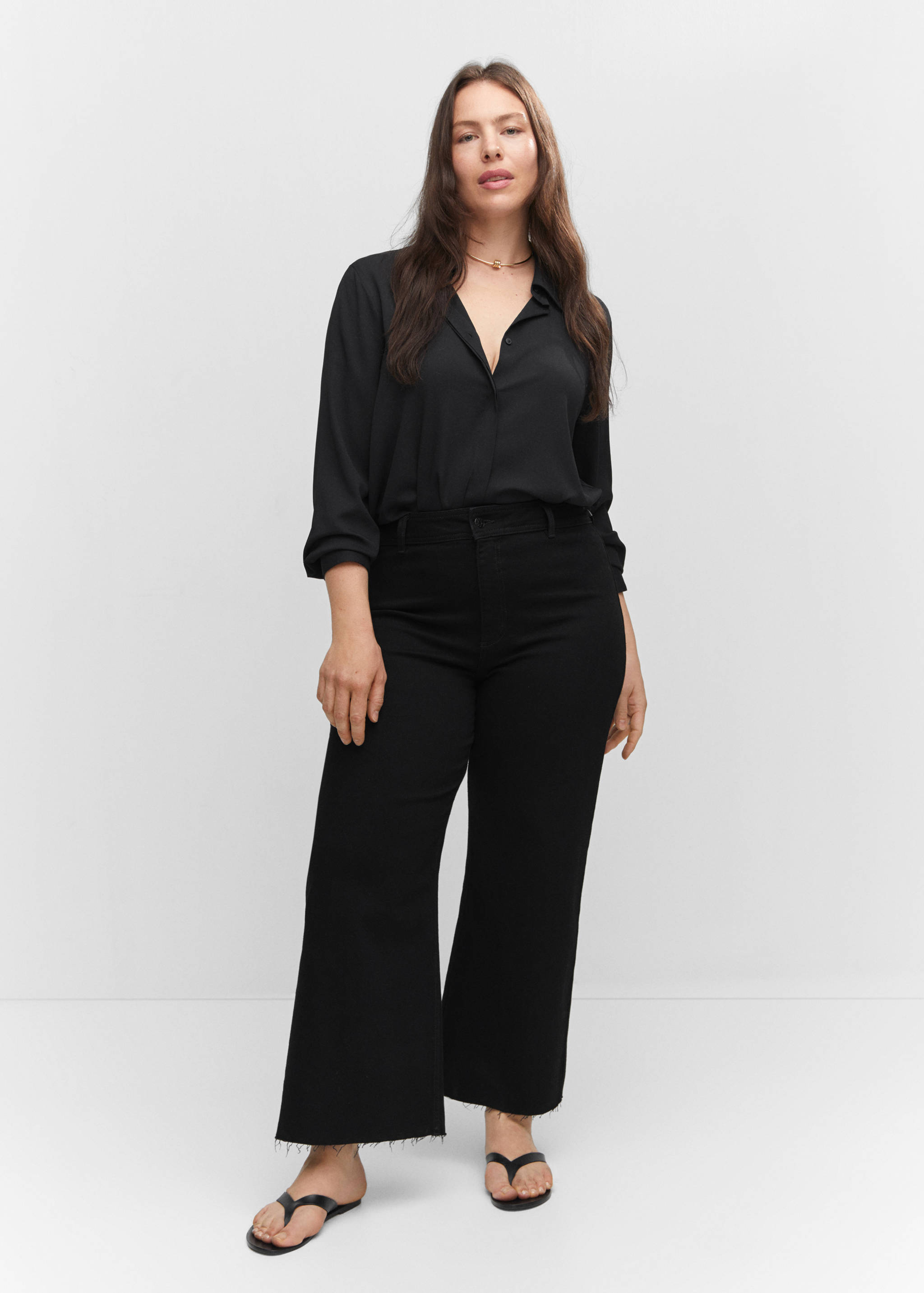 Jean style jupe-culotte Catherin taille haute - Détail de l'article 3