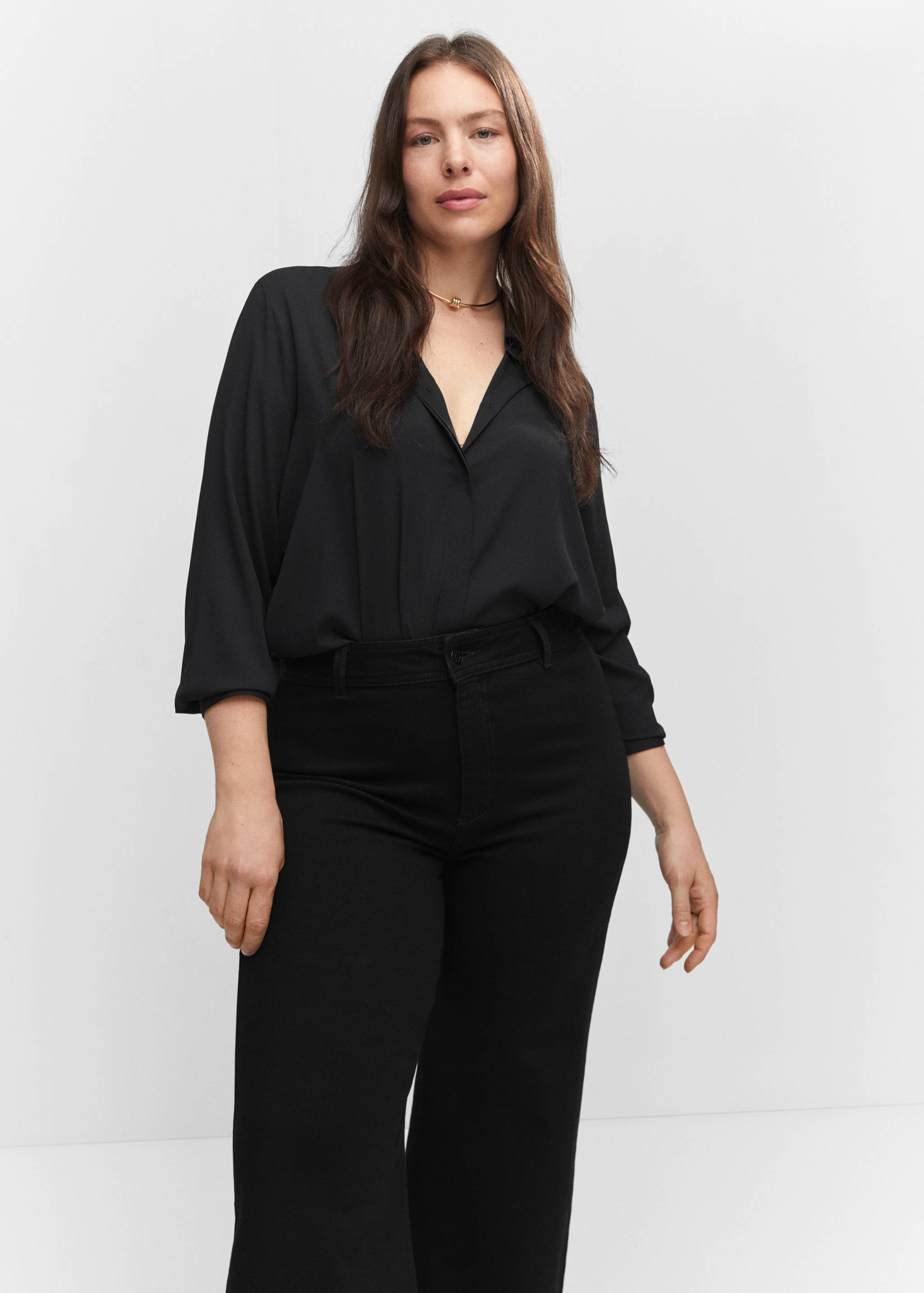 Jean style jupe-culotte Catherin taille haute - Détail de l'article 5