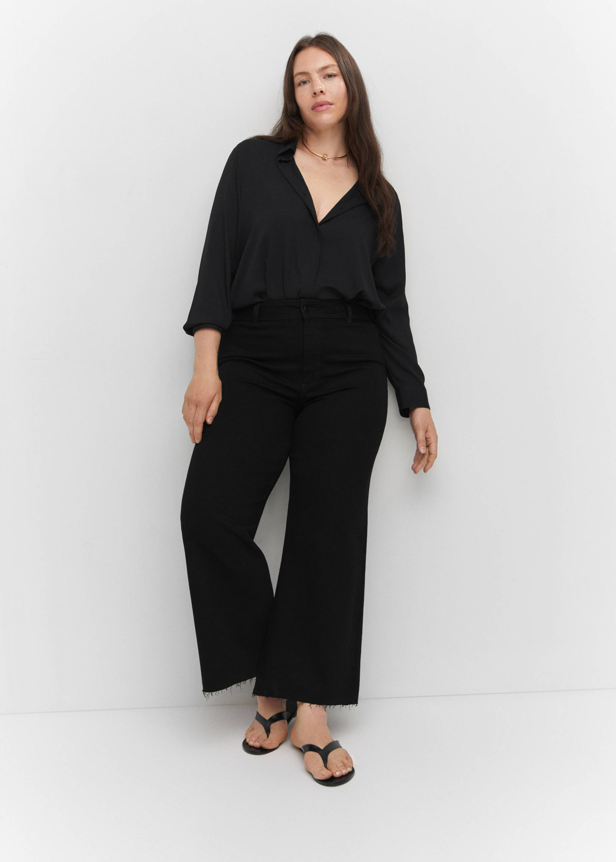 Jean style jupe-culotte Catherin taille haute - Détail de l'article 4