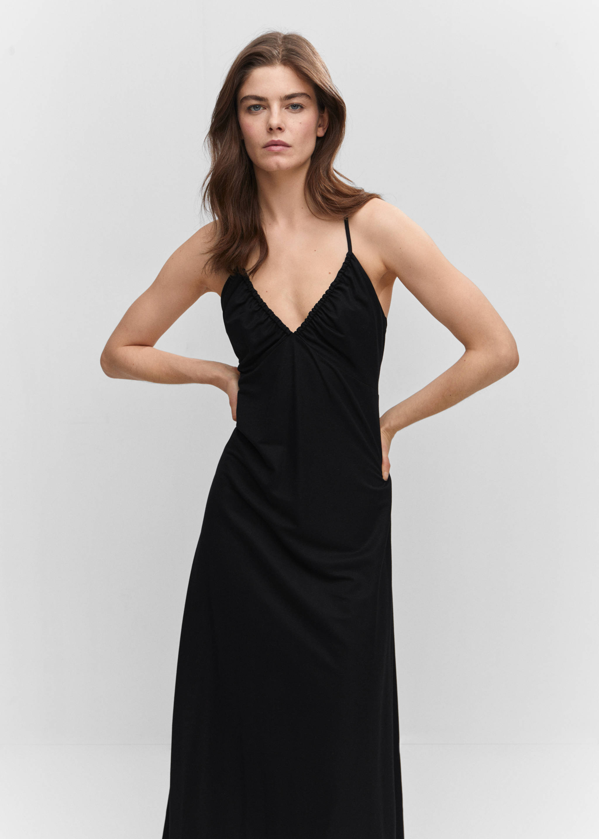 Ruched midi dress - Medium plane