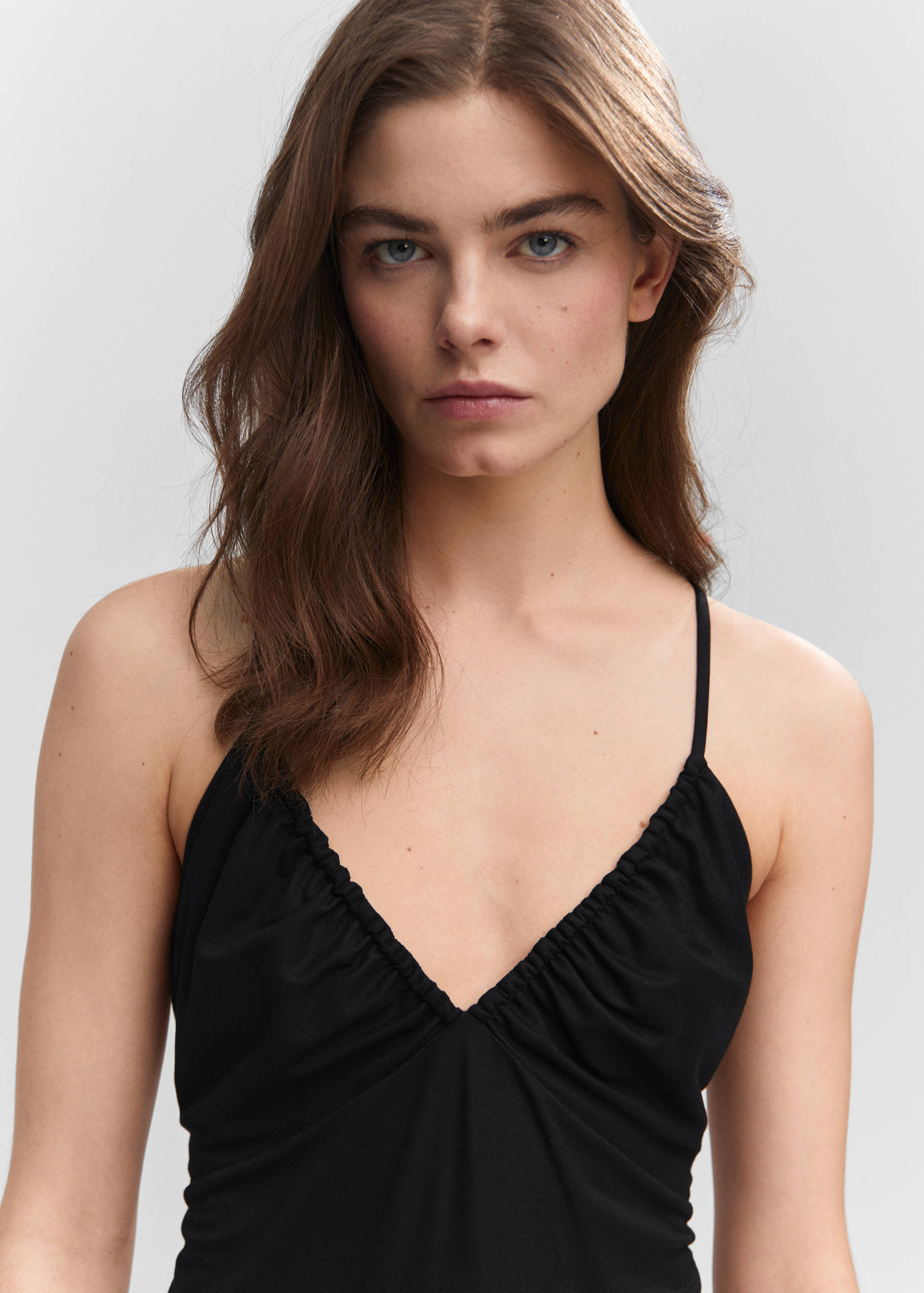 Ruched midi dress - Details of the article 1