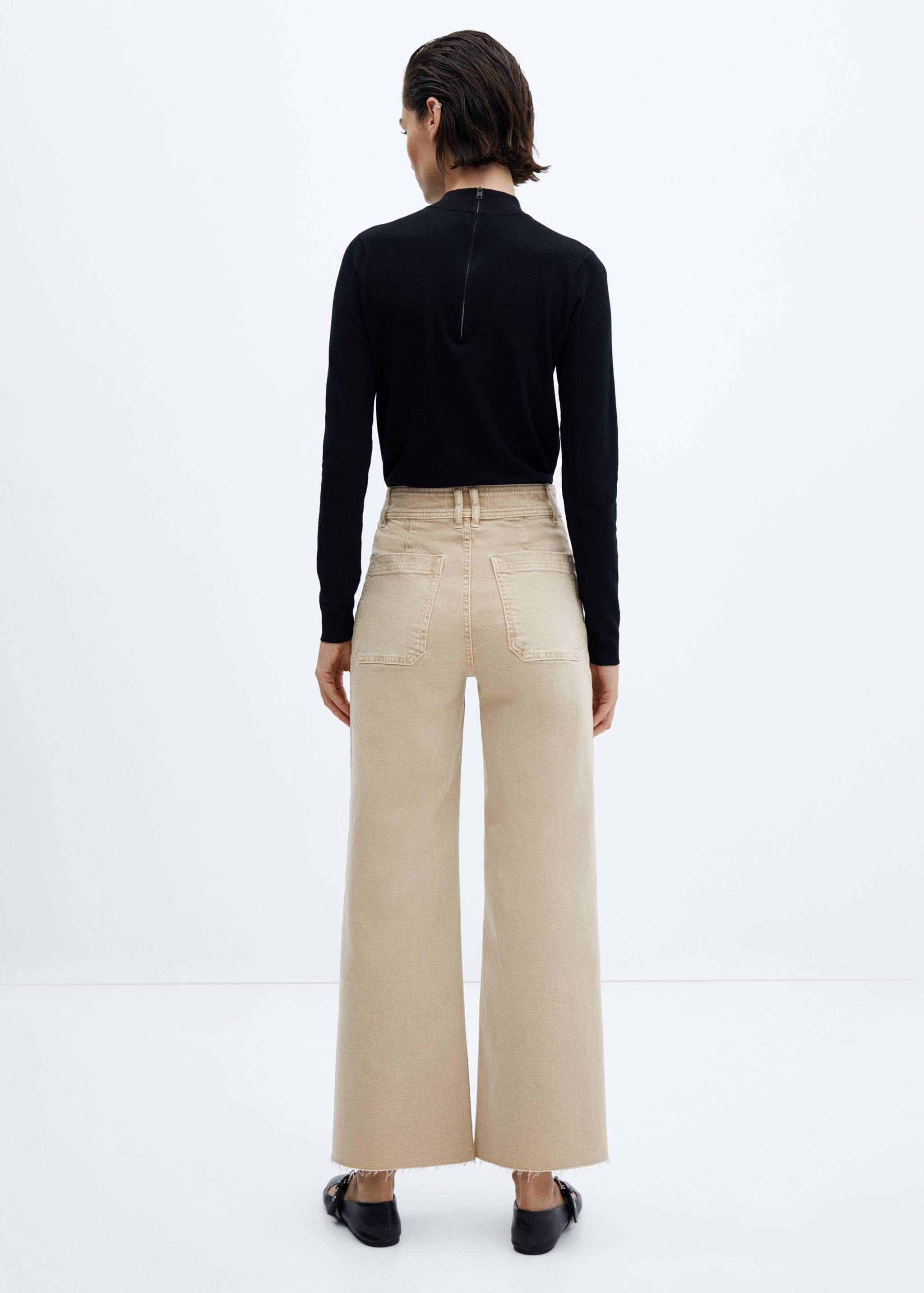 Jean style jupe-culotte Catherin taille haute - Verso de l’article