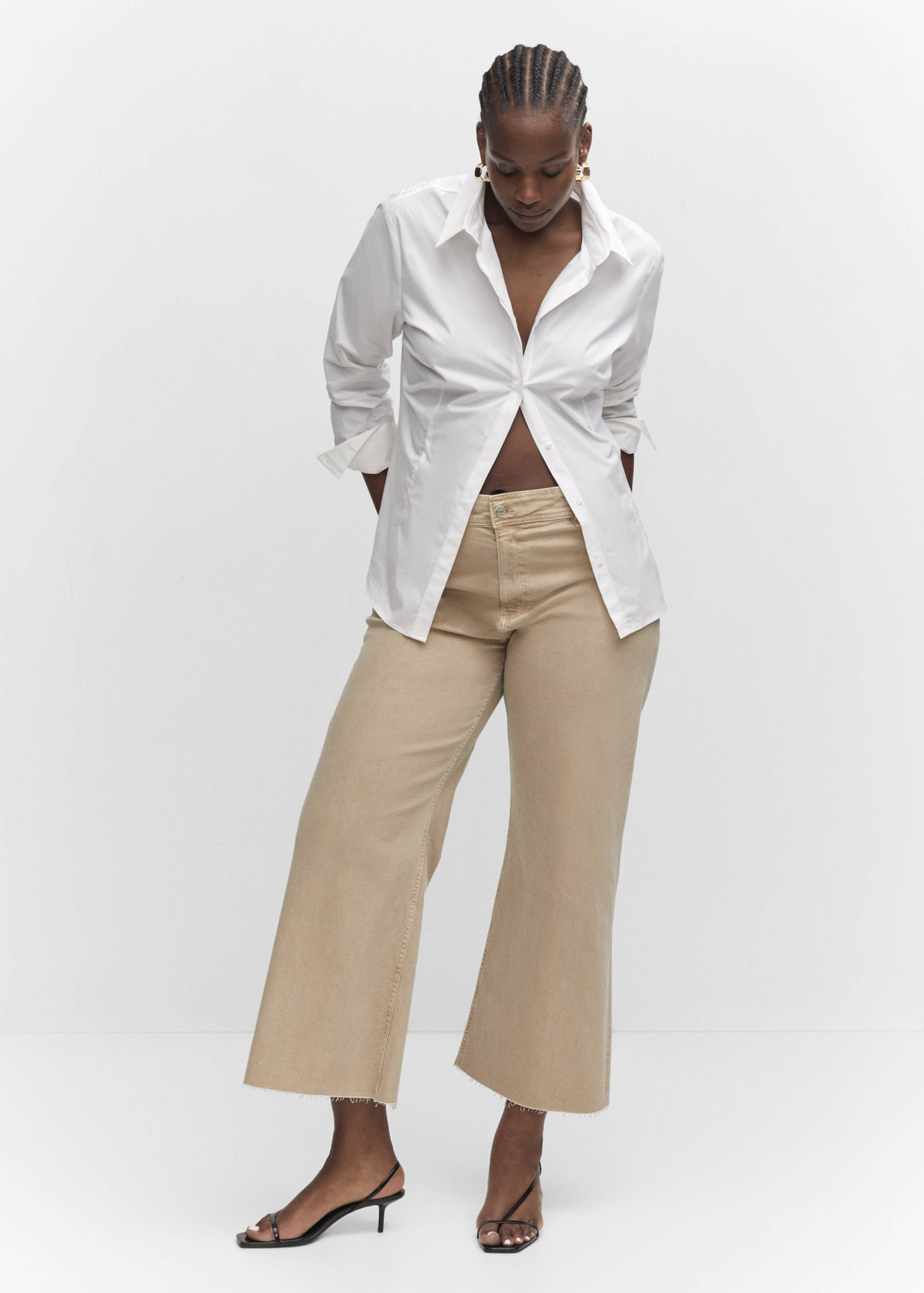 Jean style jupe-culotte Catherin taille haute - Détail de l'article 3