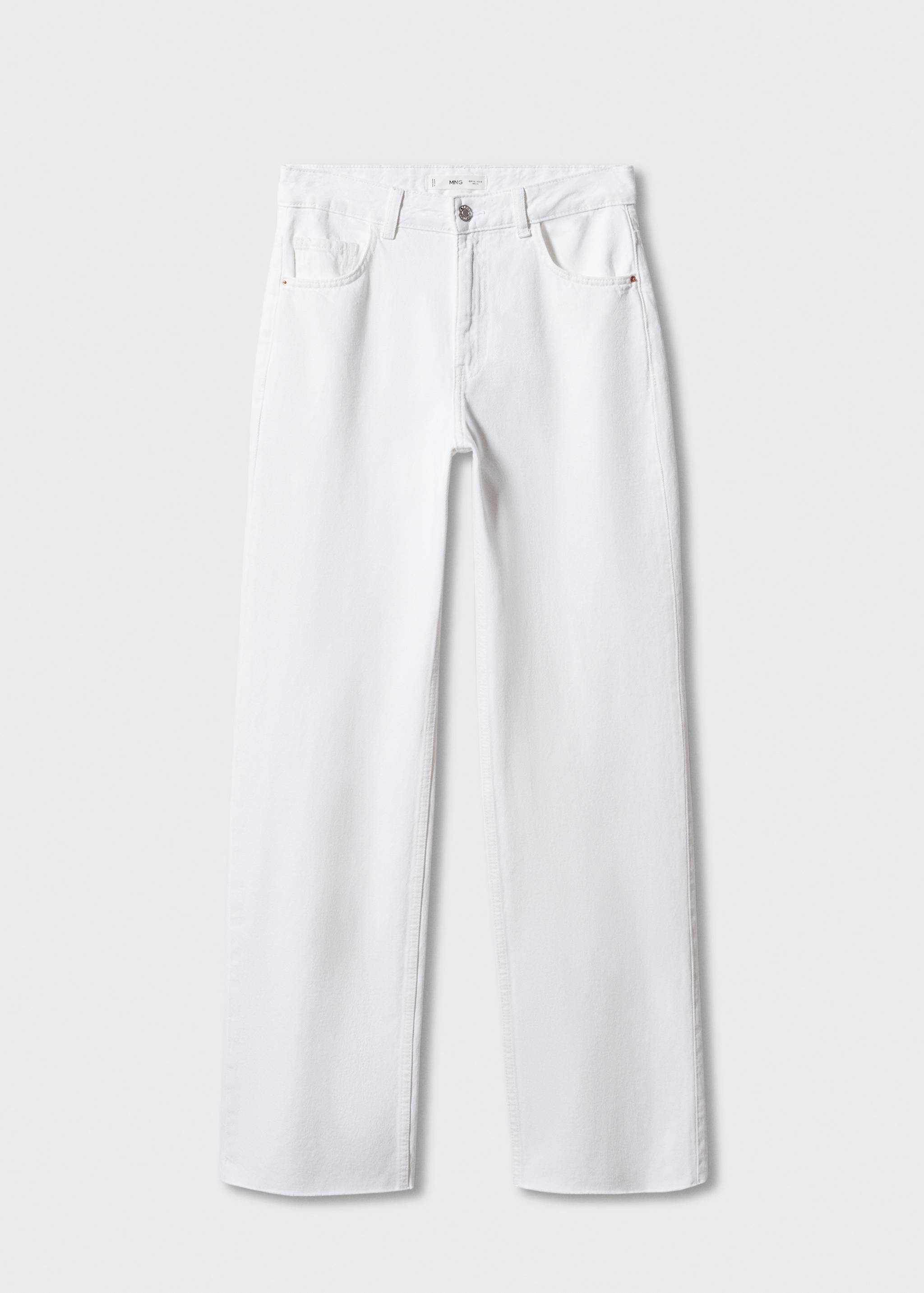 Wide leg mid-rise jeans - Article without model