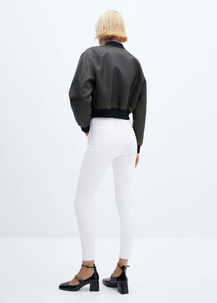 Skinny cropped jeans — White