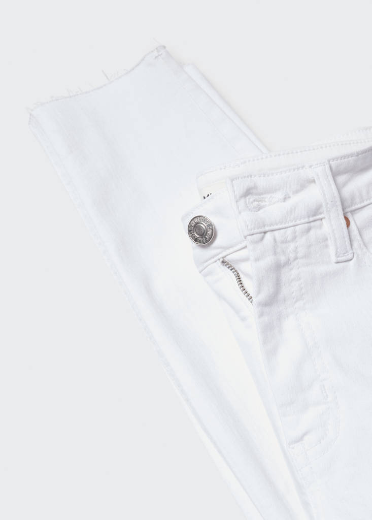 Skinny cropped jeans — White