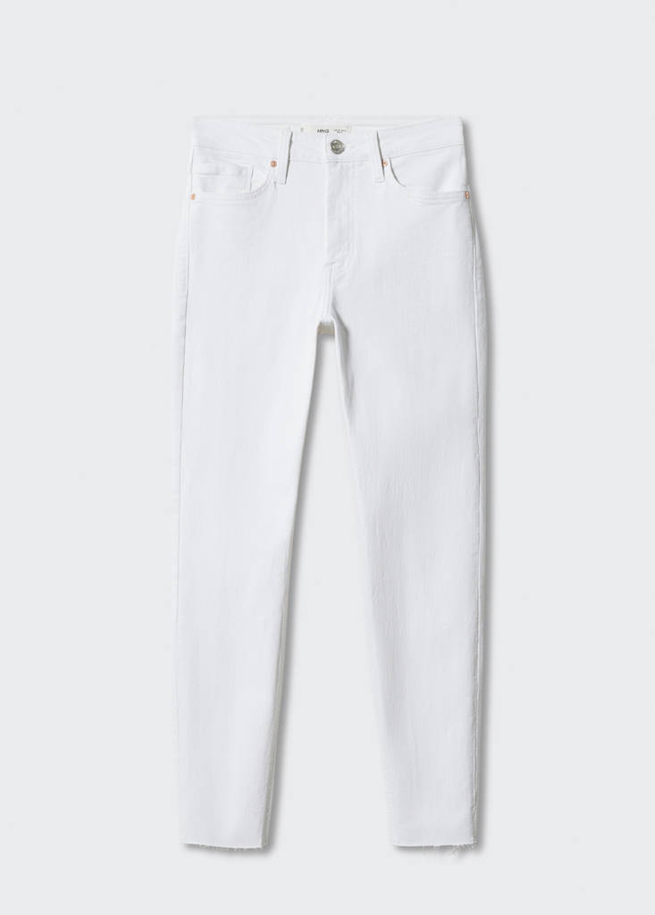 Skinny cropped jeans — White