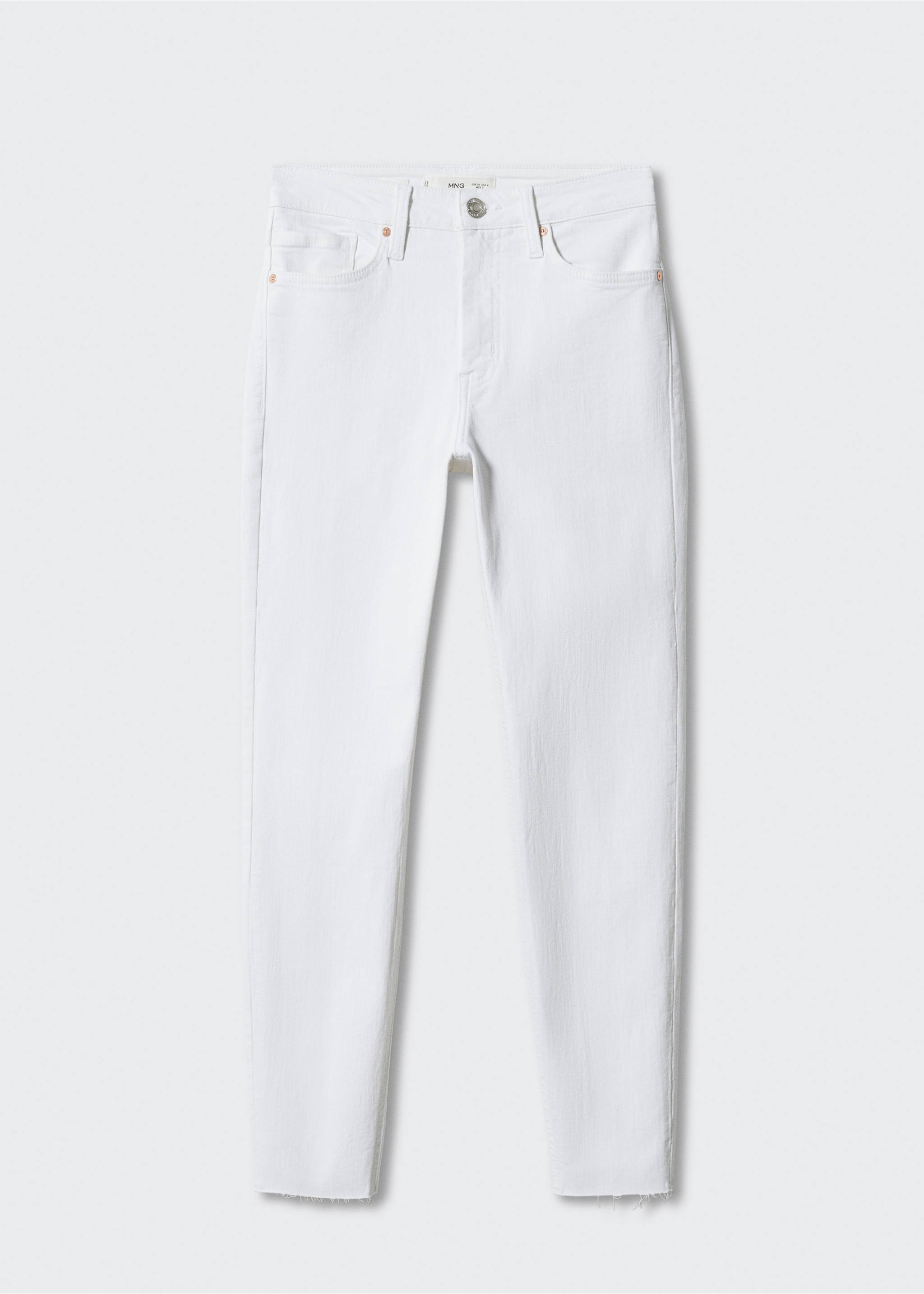 Jeans skinny crop - Artículo sin modelo, Blanco. Ref: 57040308-00.