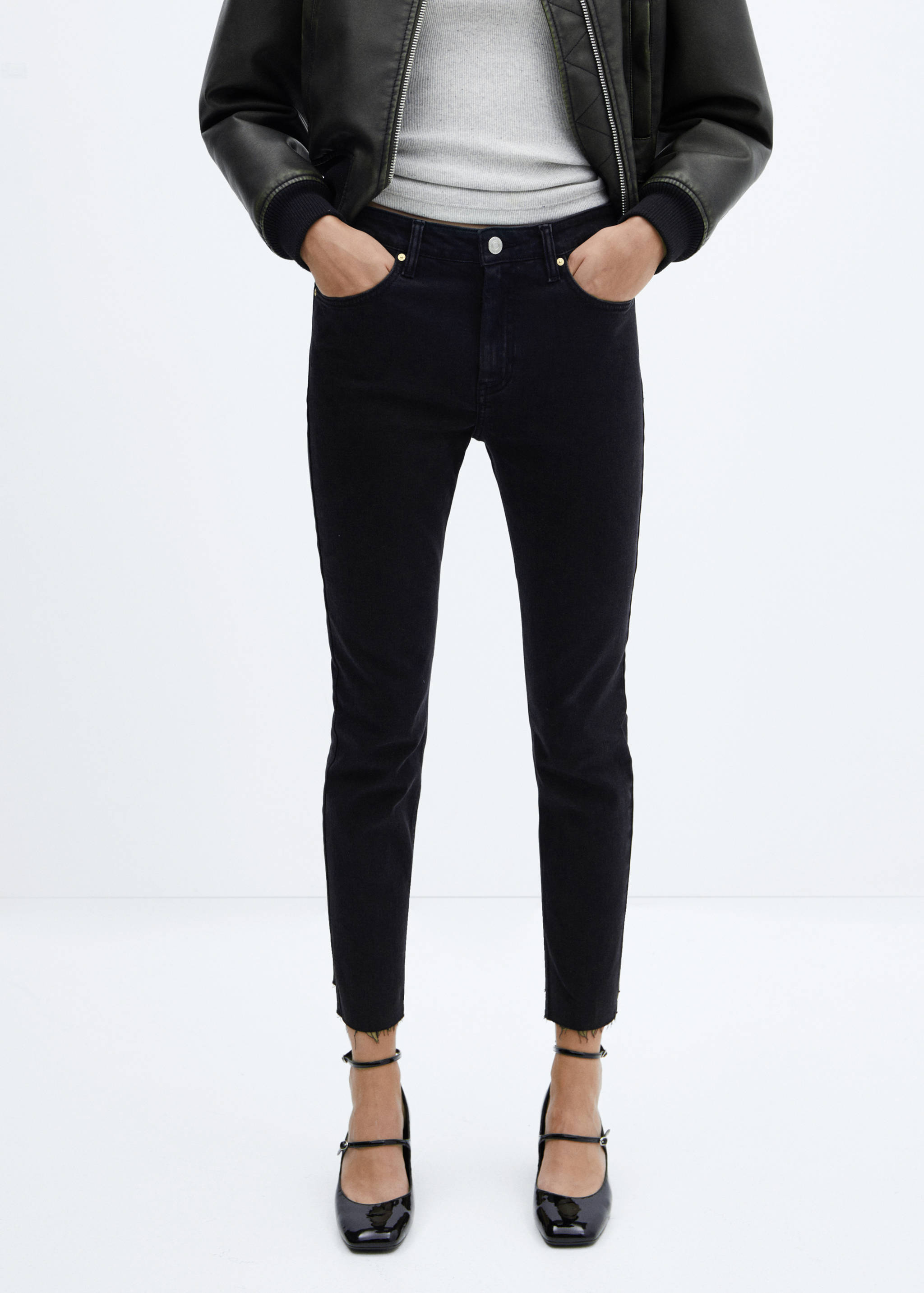 Skinny cropped jeans - Medium plane