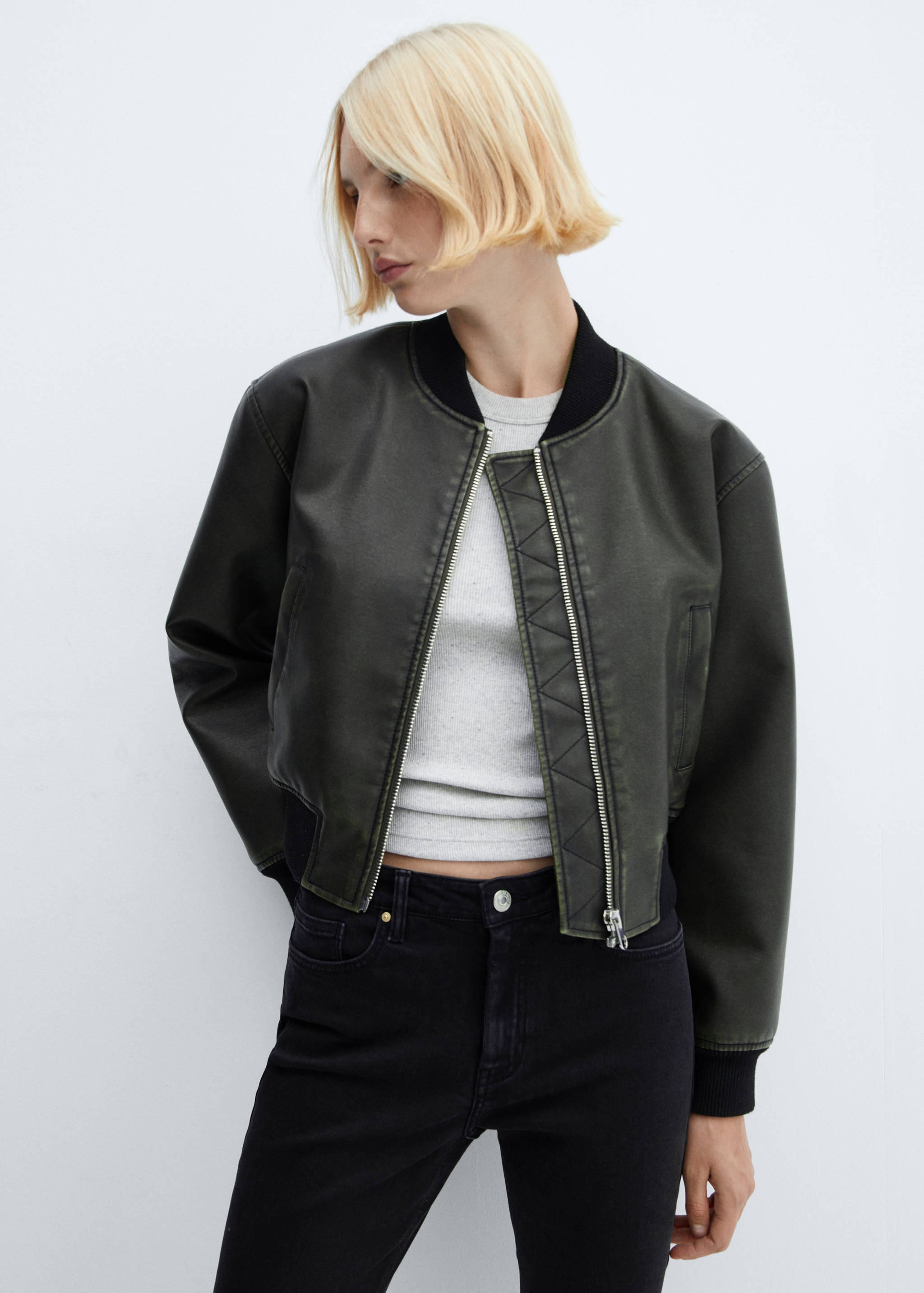 Skinny cropped jeans - Details of the article 1