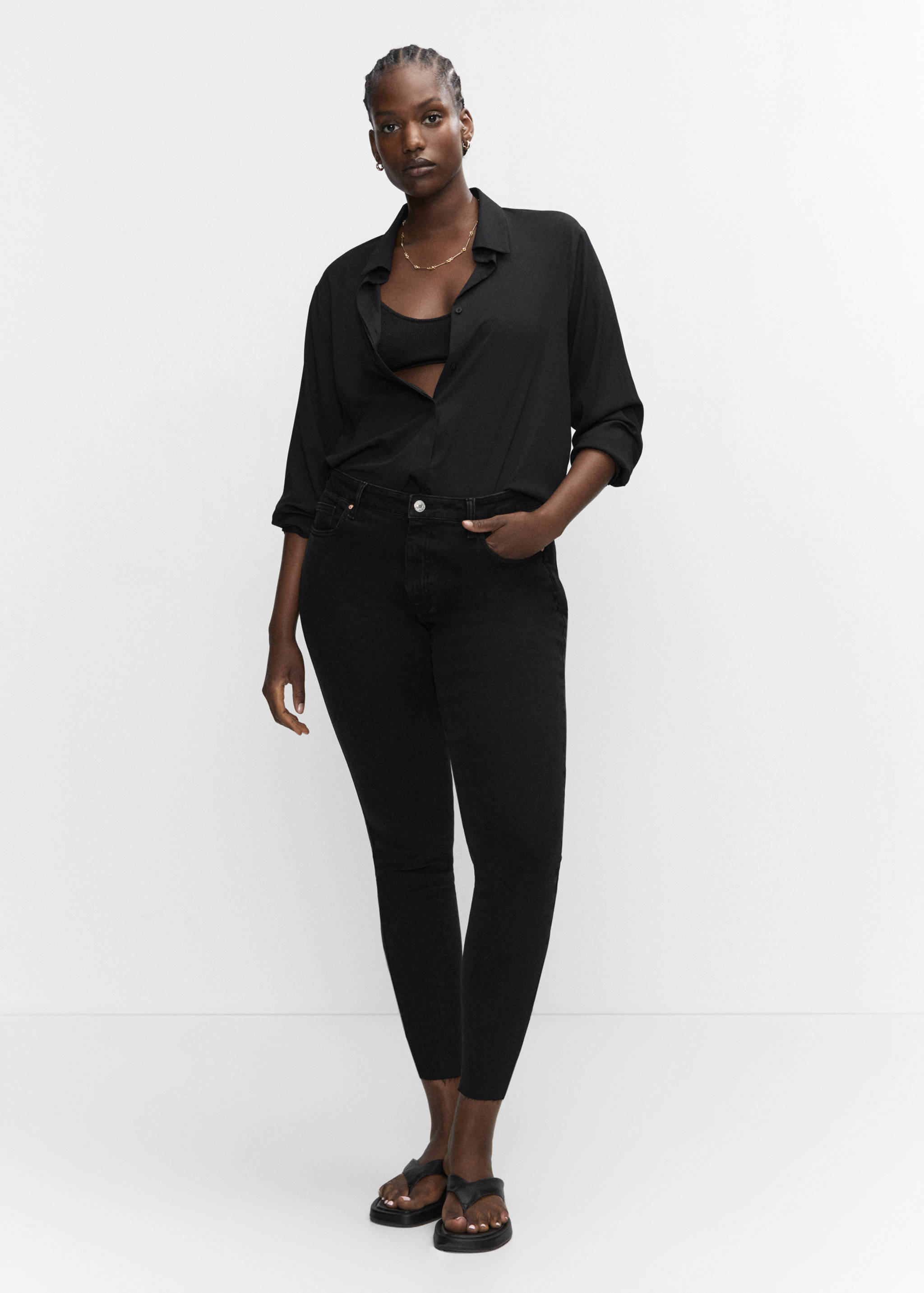 Skinny cropped jeans - Details of the article 3