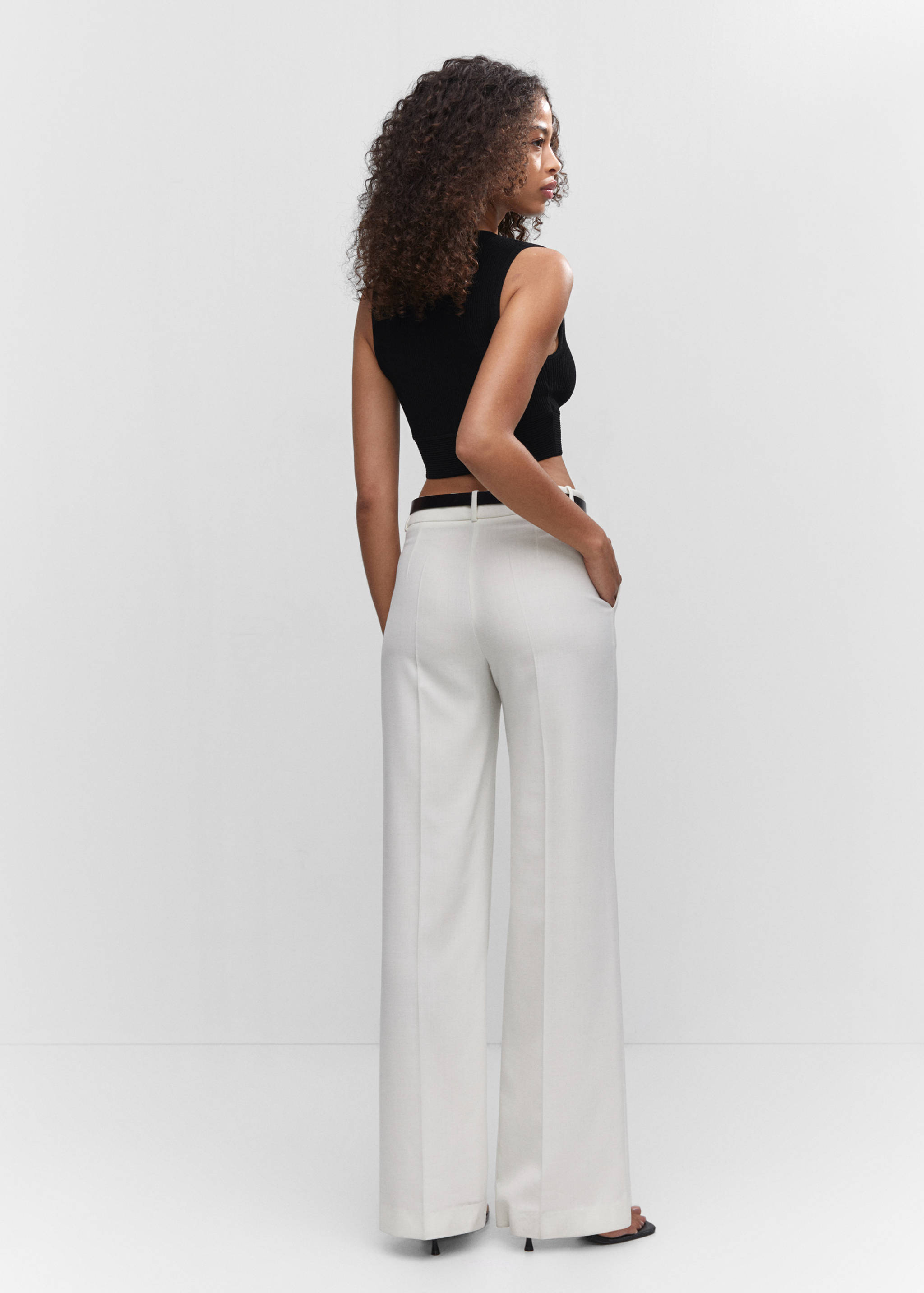 Top crop côtelé - Verso de l’article