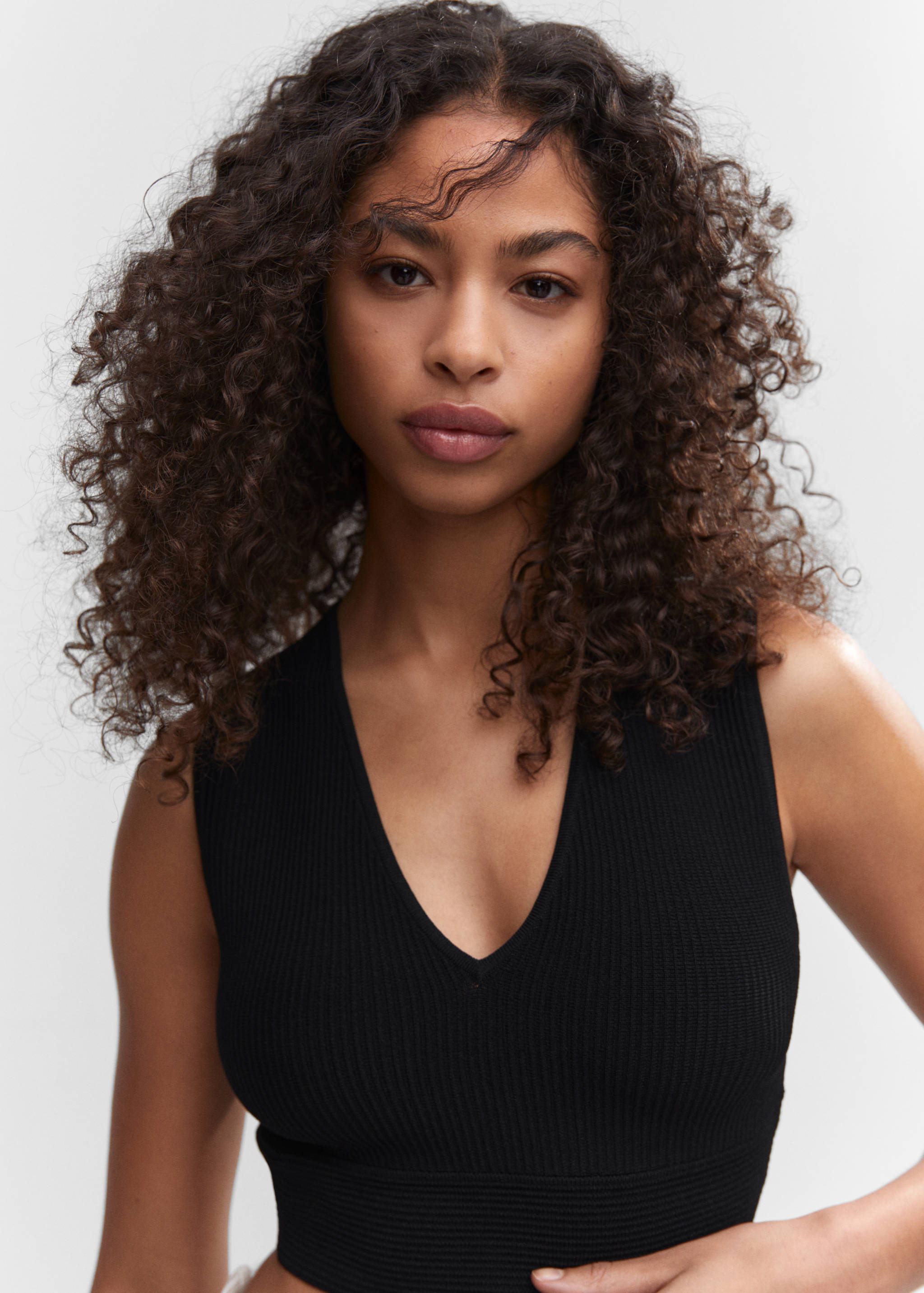 Top crop côtelé - Détail de l'article 1