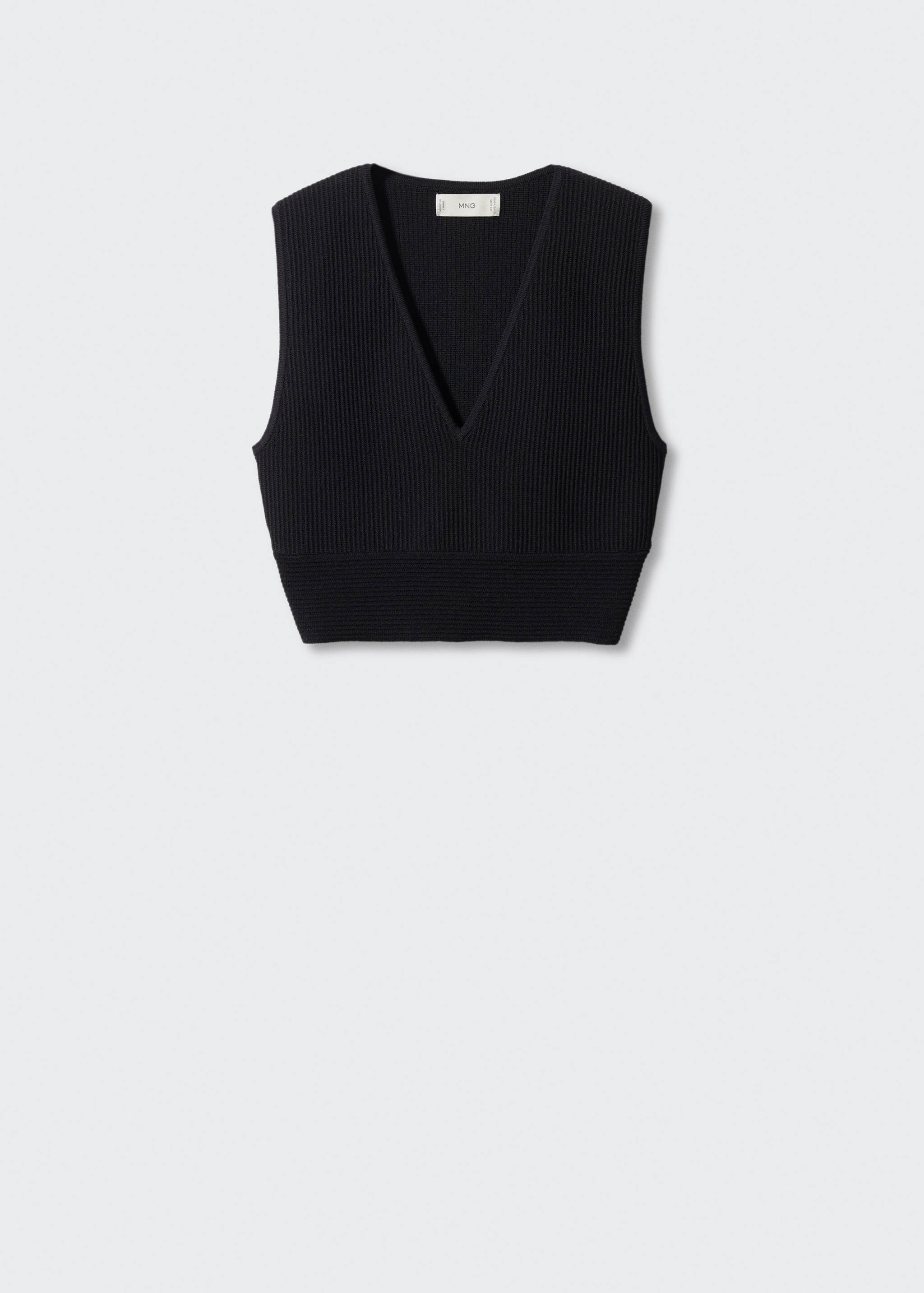 Top crop côtelé - Article sans modèle