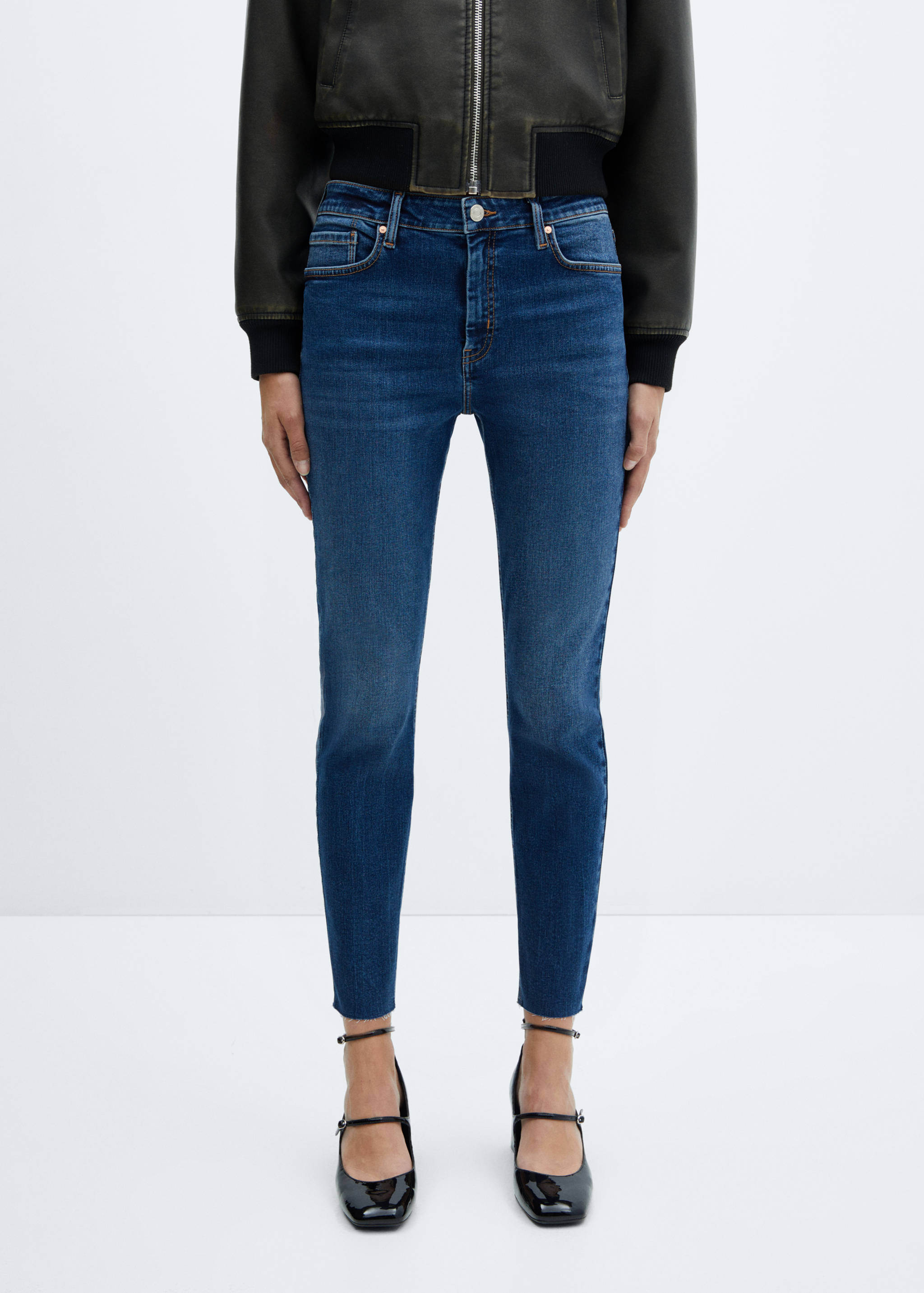 Skinny cropped jeans - Medium plane