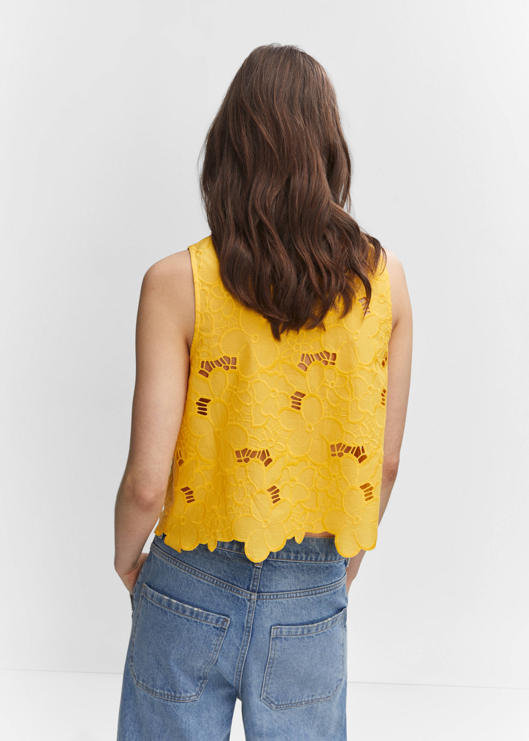 Blouse broderies ajourées - Verso de l’article