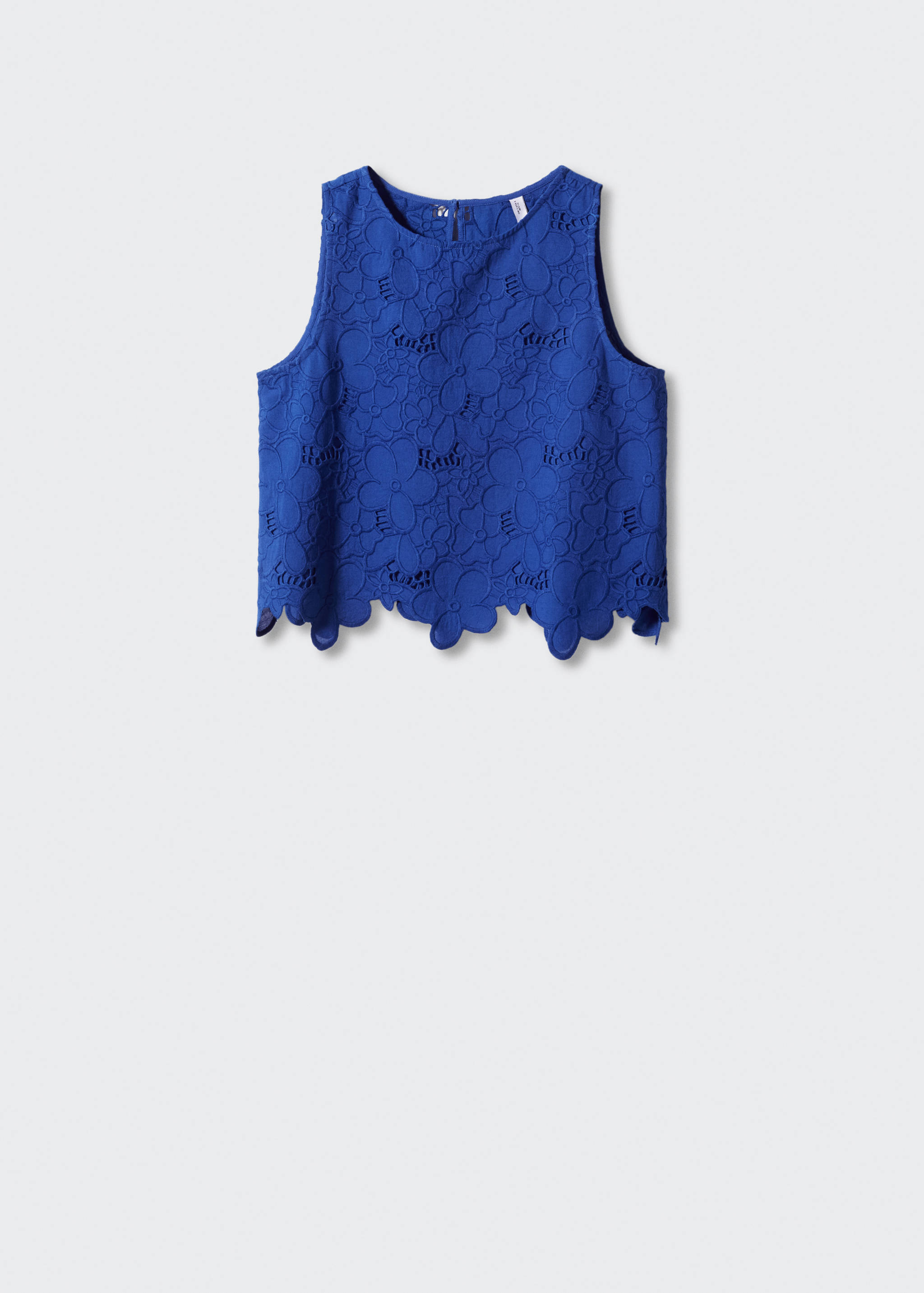 Embroidered openwork blouse - Article without model