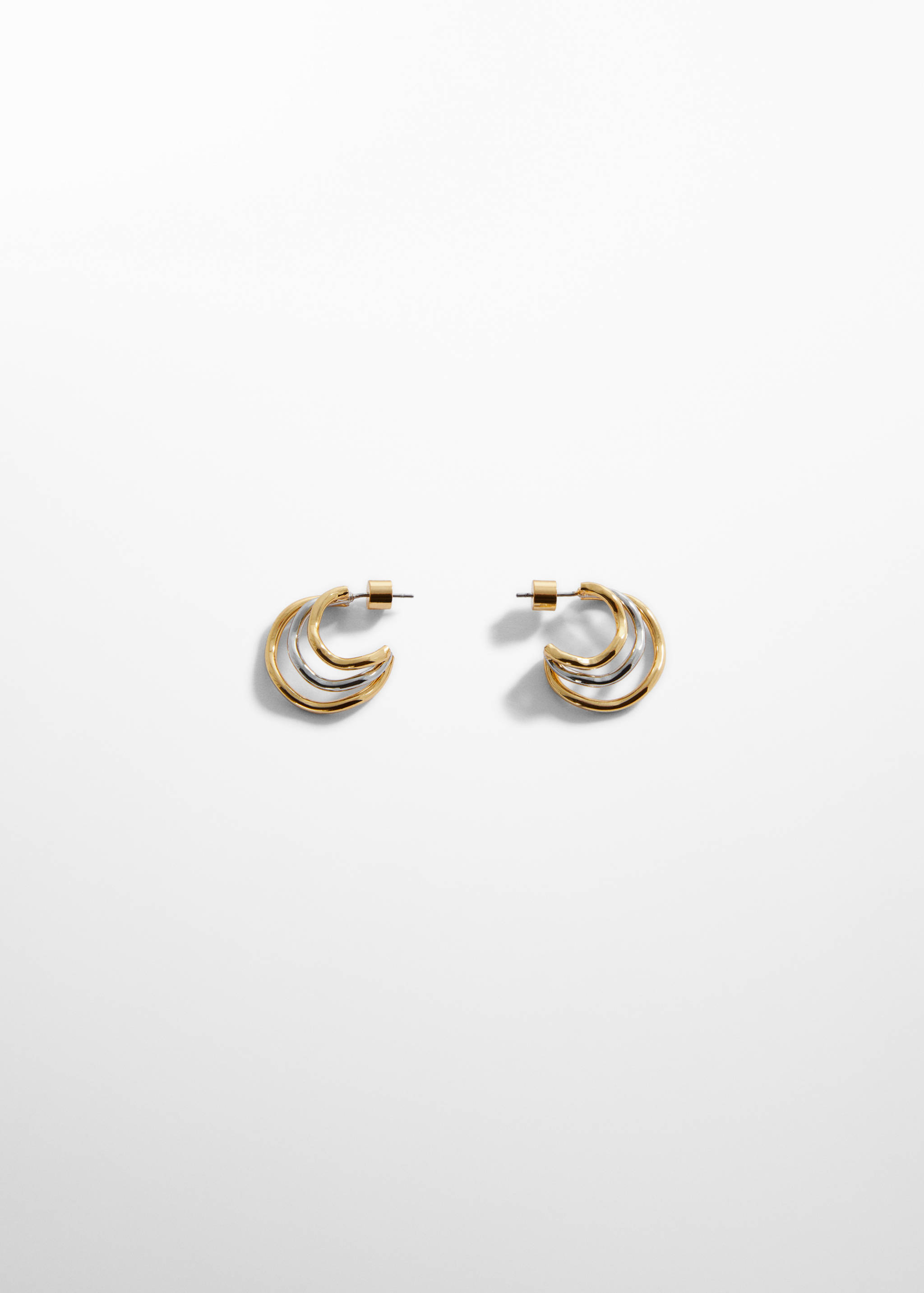 Two-tone hoop earrings - Article without model
