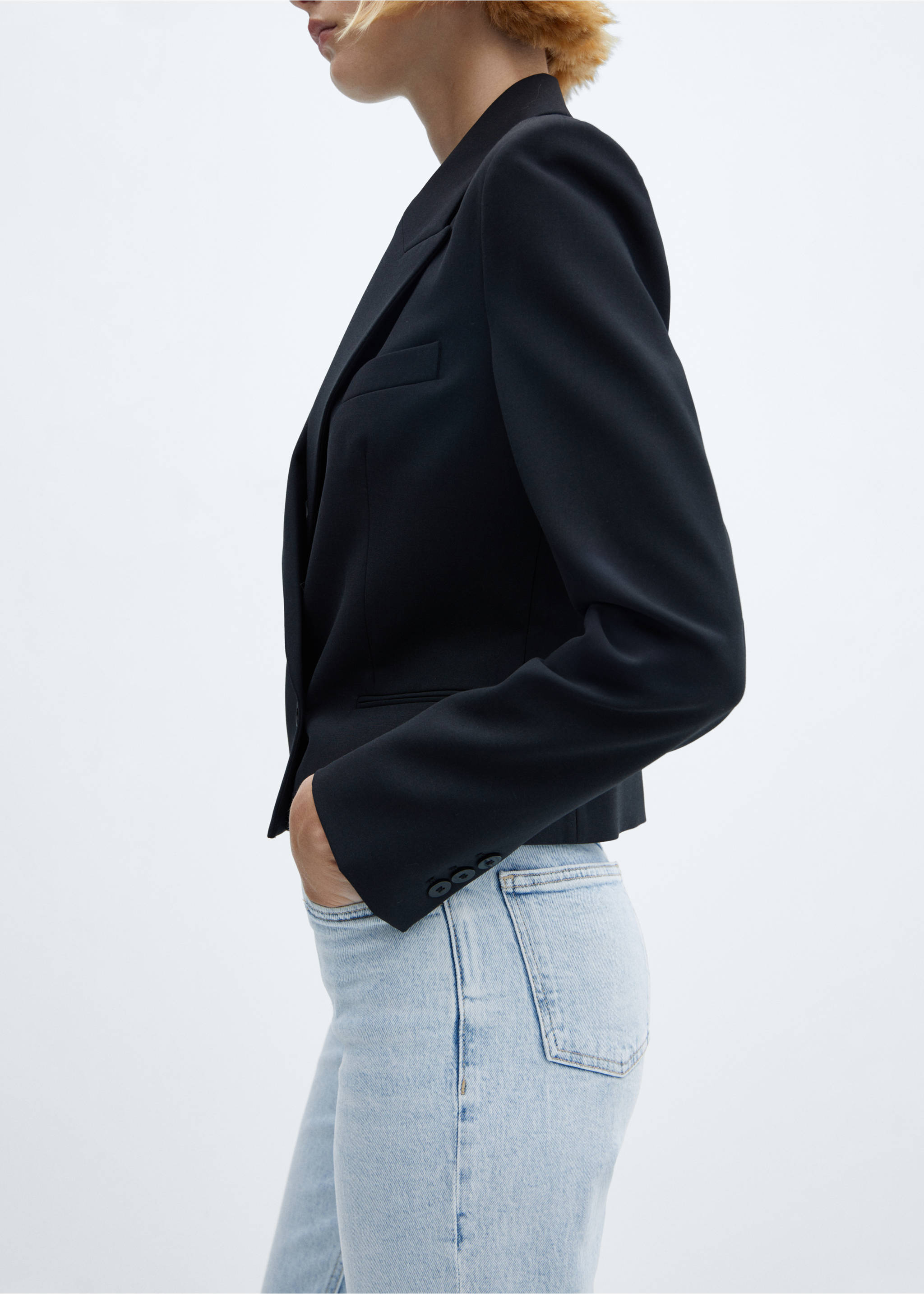 Jeans Newmom confort tiro alto - Detalle del artículo 3, Azul bleach. Ref: 57040364-00.