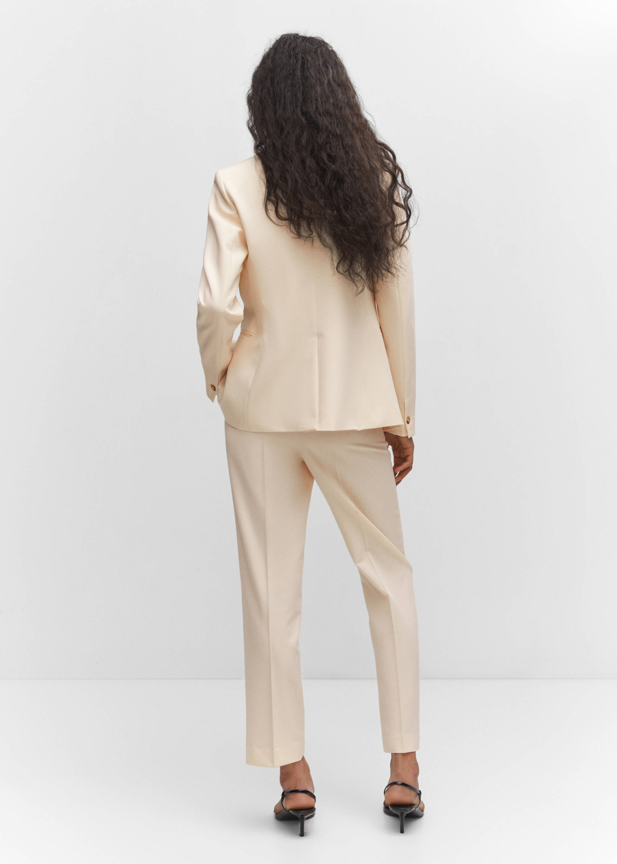 Fitted essential suit jacket - Reverse of the article