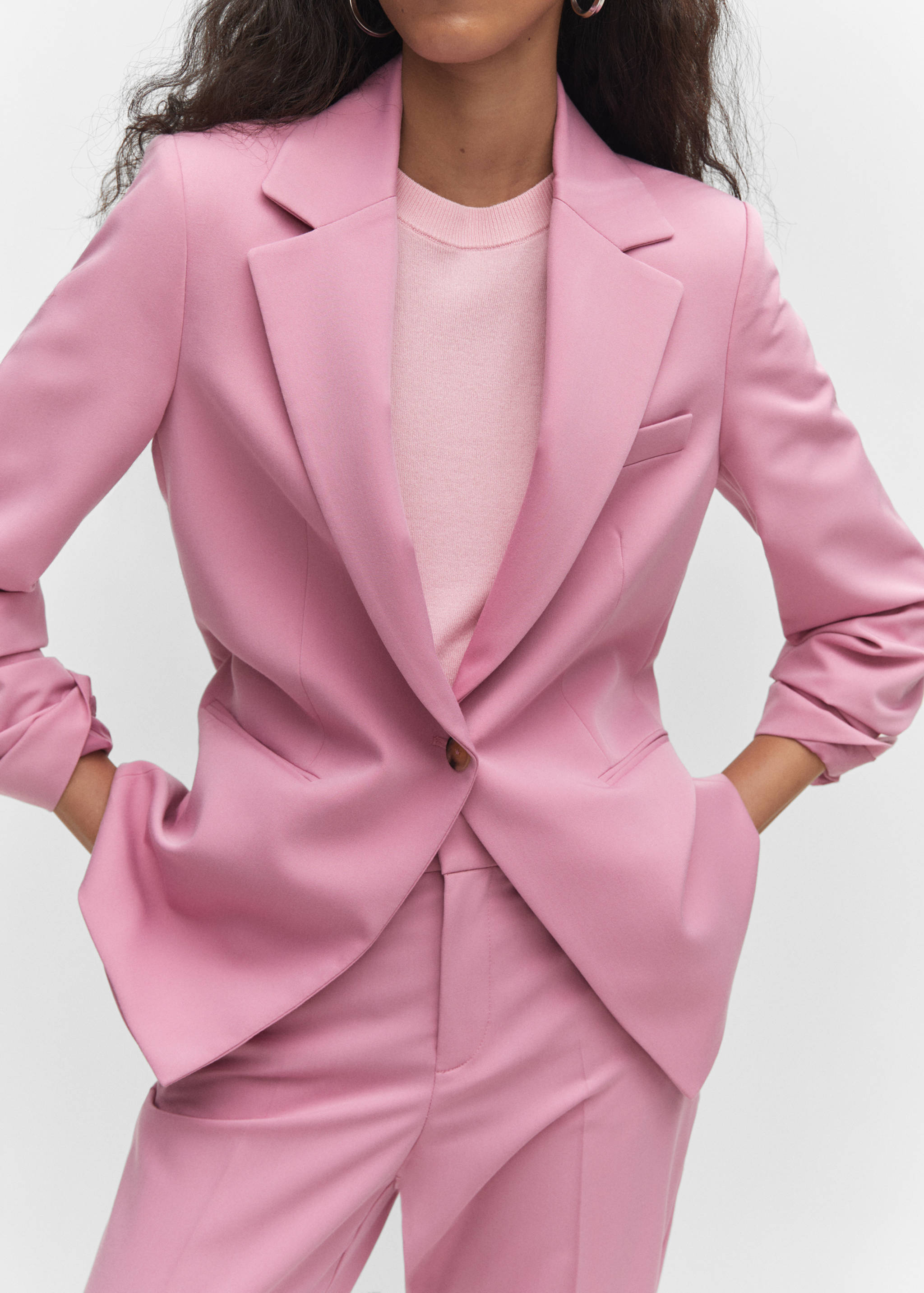 Fitted essential suit jacket - Details of the article 3