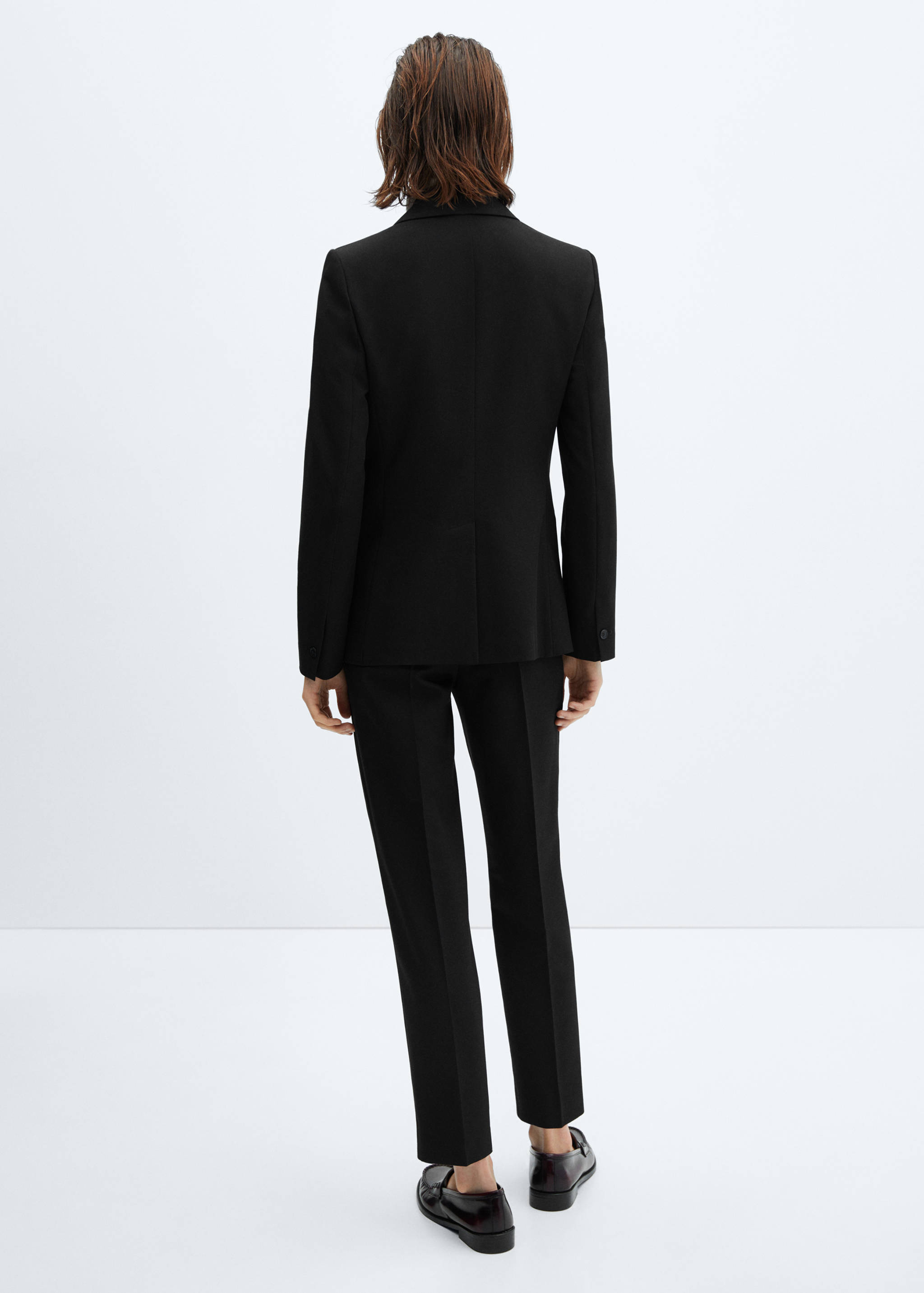Fitted essential suit jacket - Reverse of the article