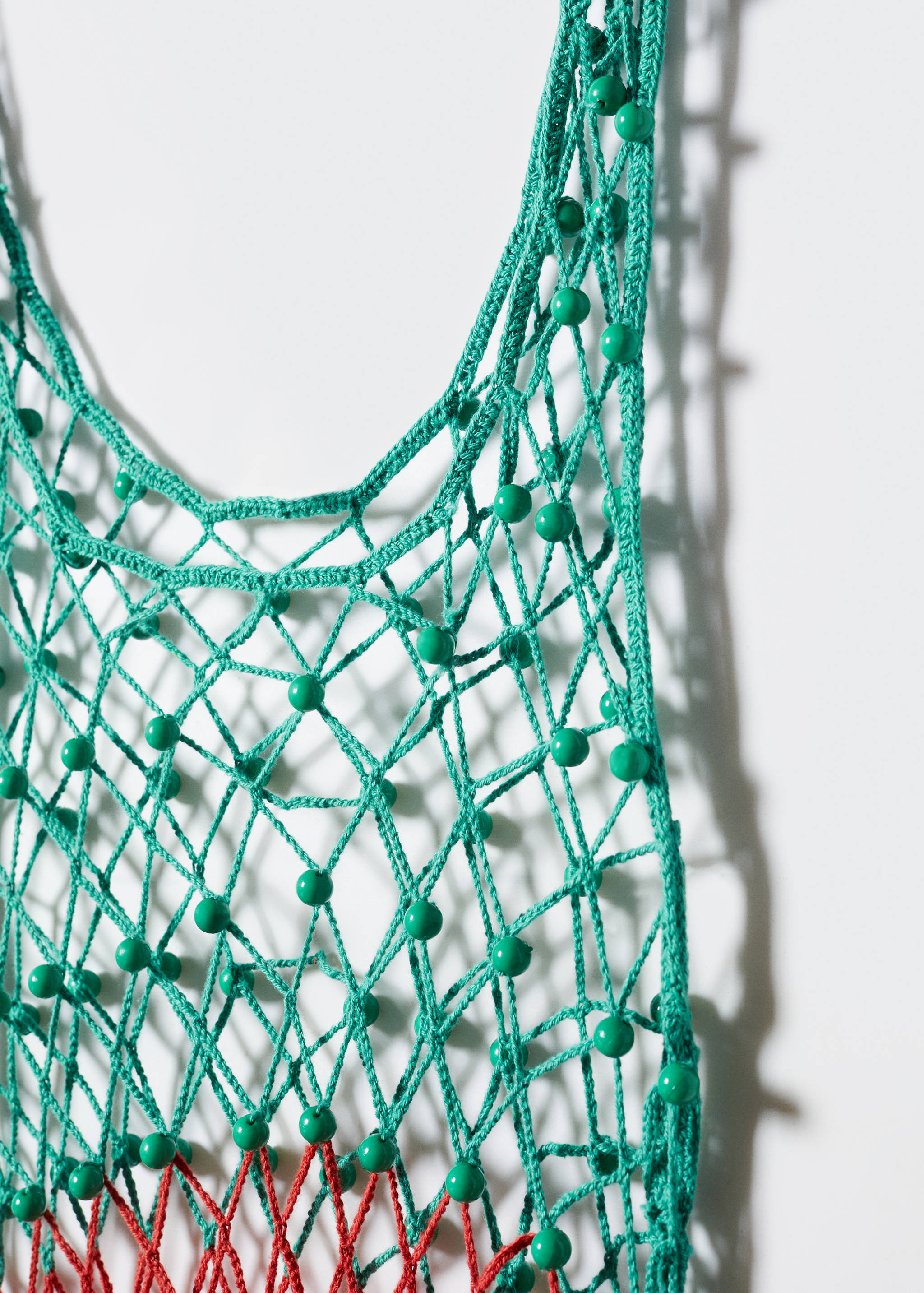 Robe maille filet multicolore perles - Détail de l'article 8