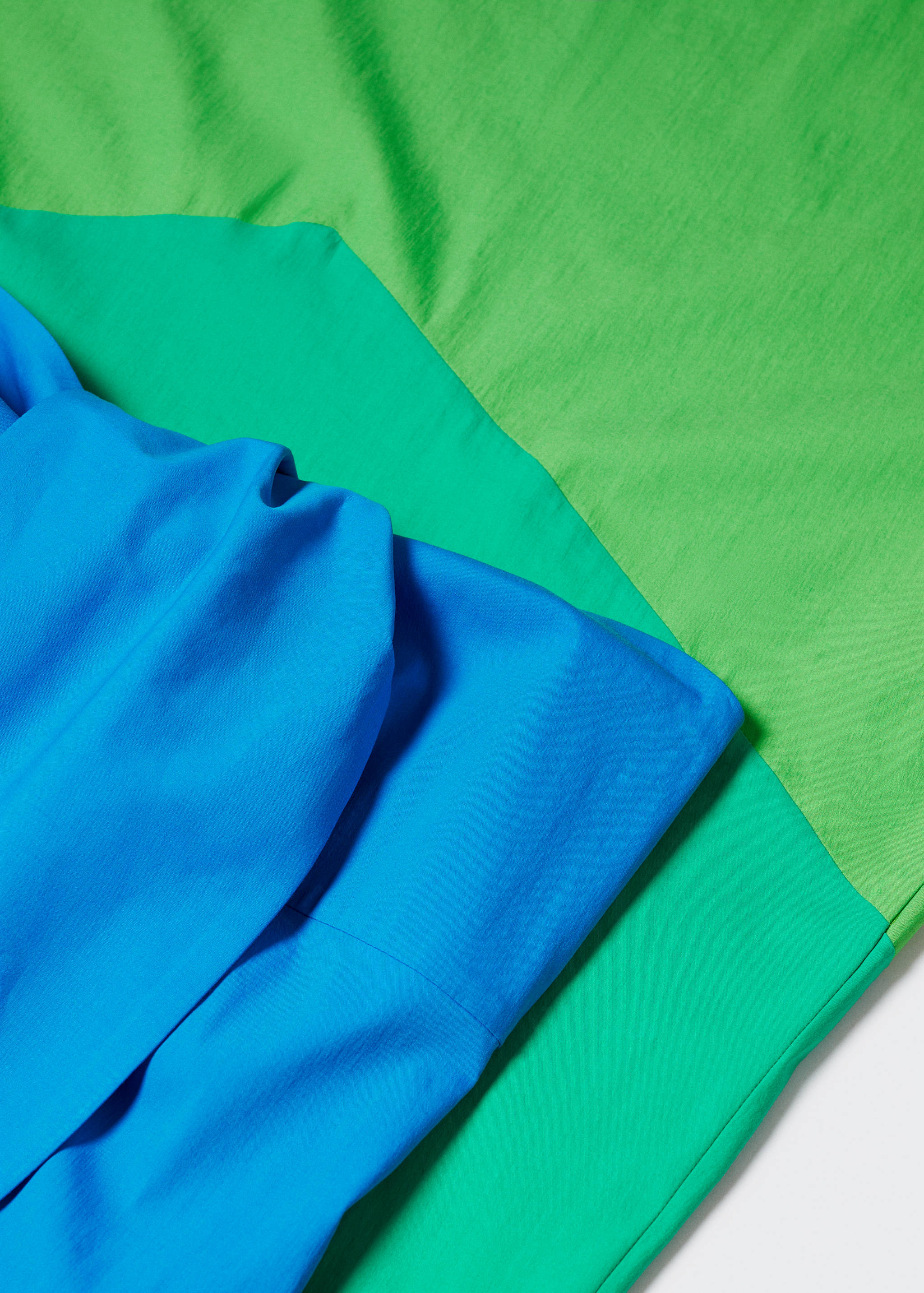 Multi-coloured dress with knot neckline - Details of the article 8