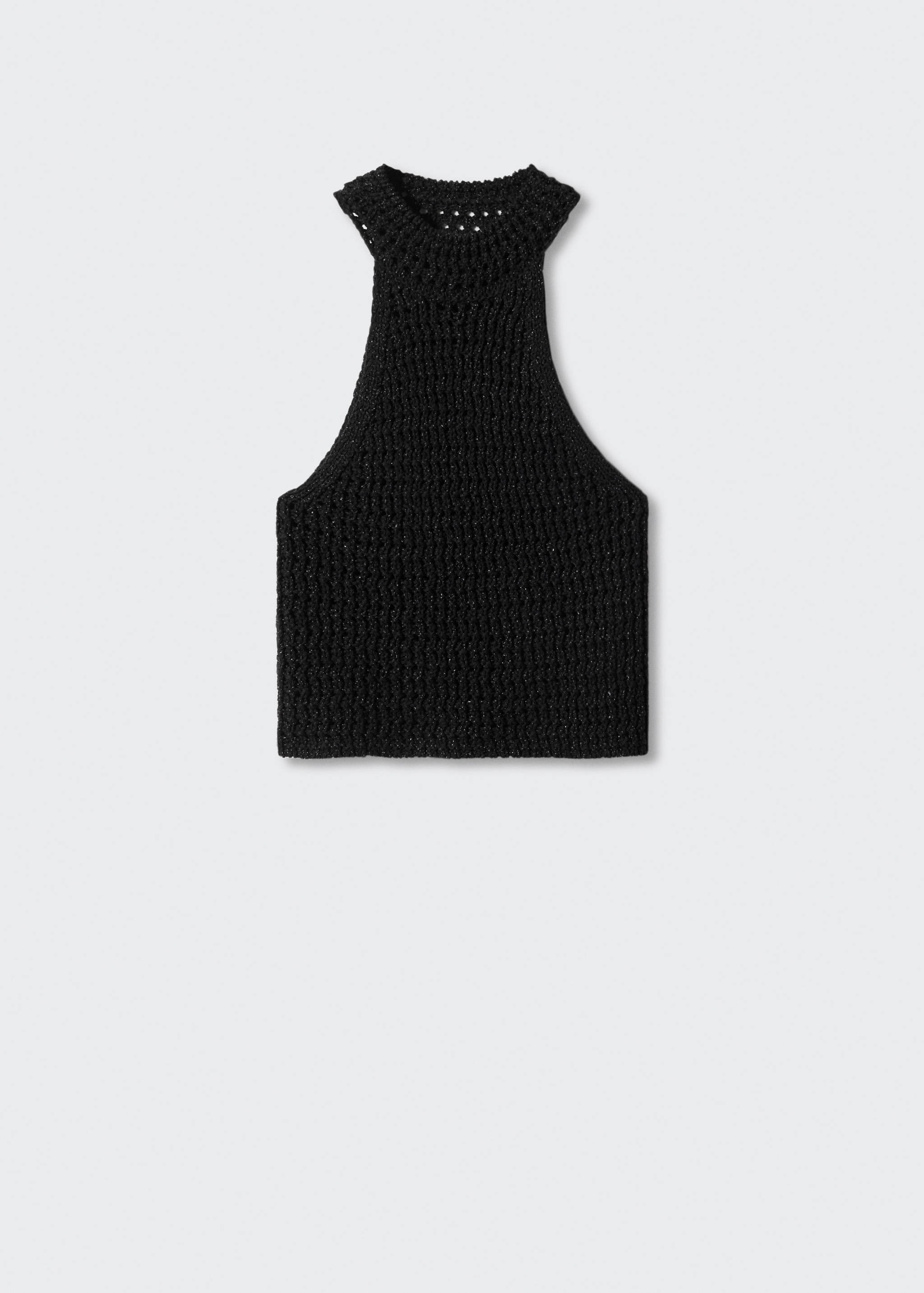 Neckholder-Top aus Lurex - Artikel ohne Model