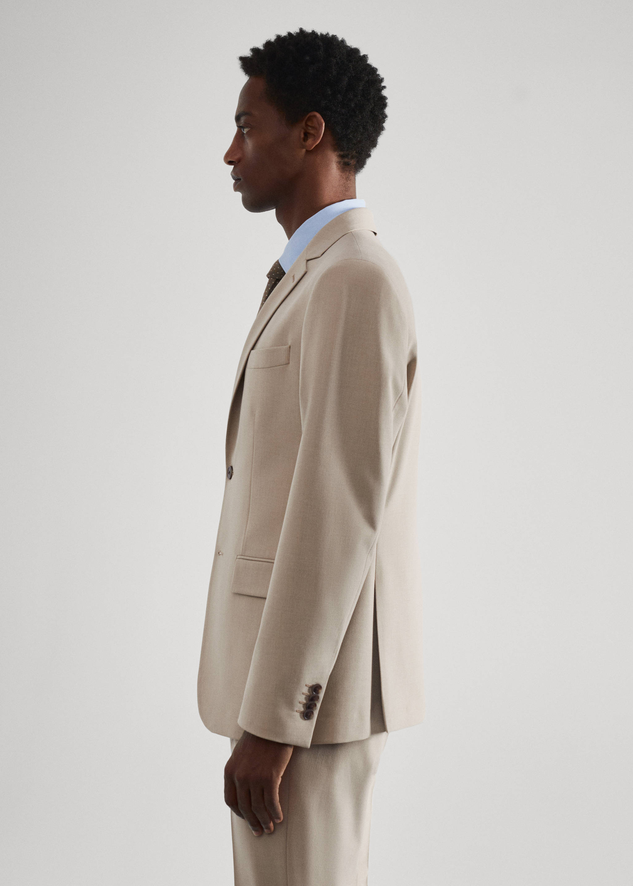 Slim Fit-Anzugjacke aus Comfort-Stretch-Gewebe - Detail des Artikels 6