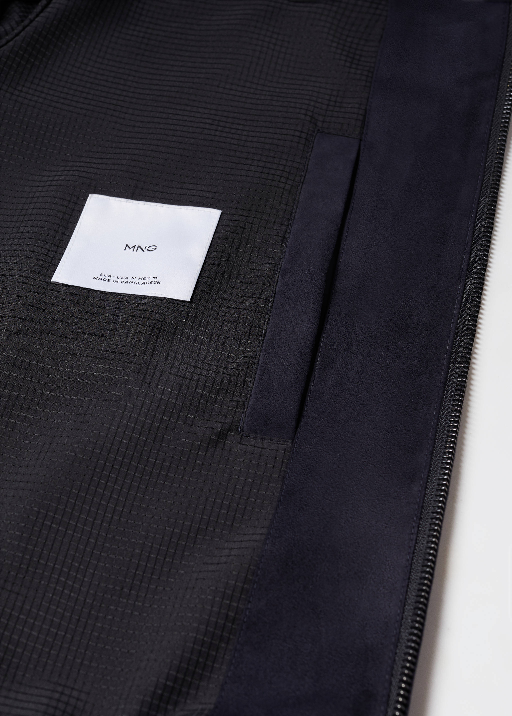 绒面革效果飞行员夹克 - null