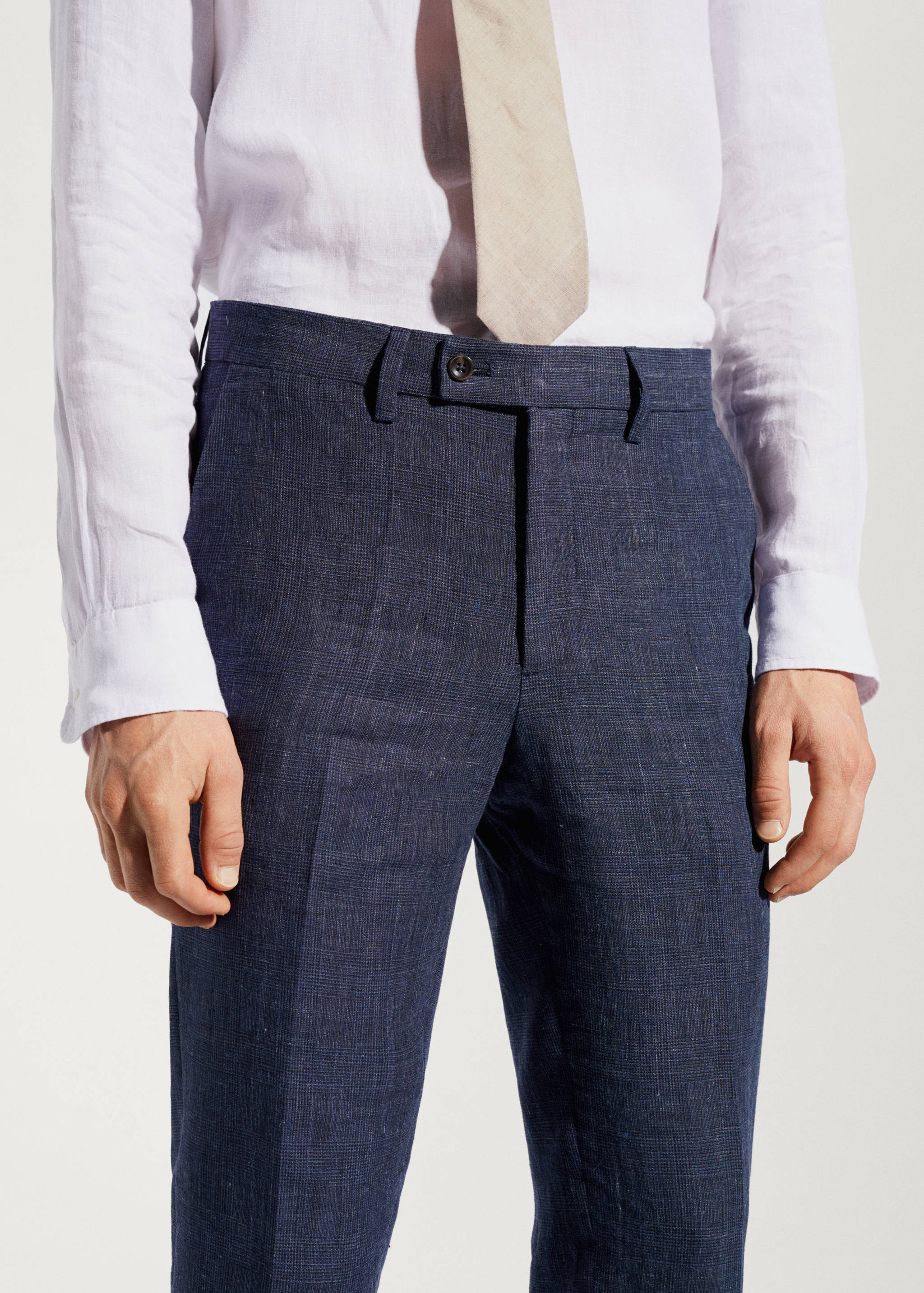 Pantalón traje 100% lino - Detalle del artículo 1