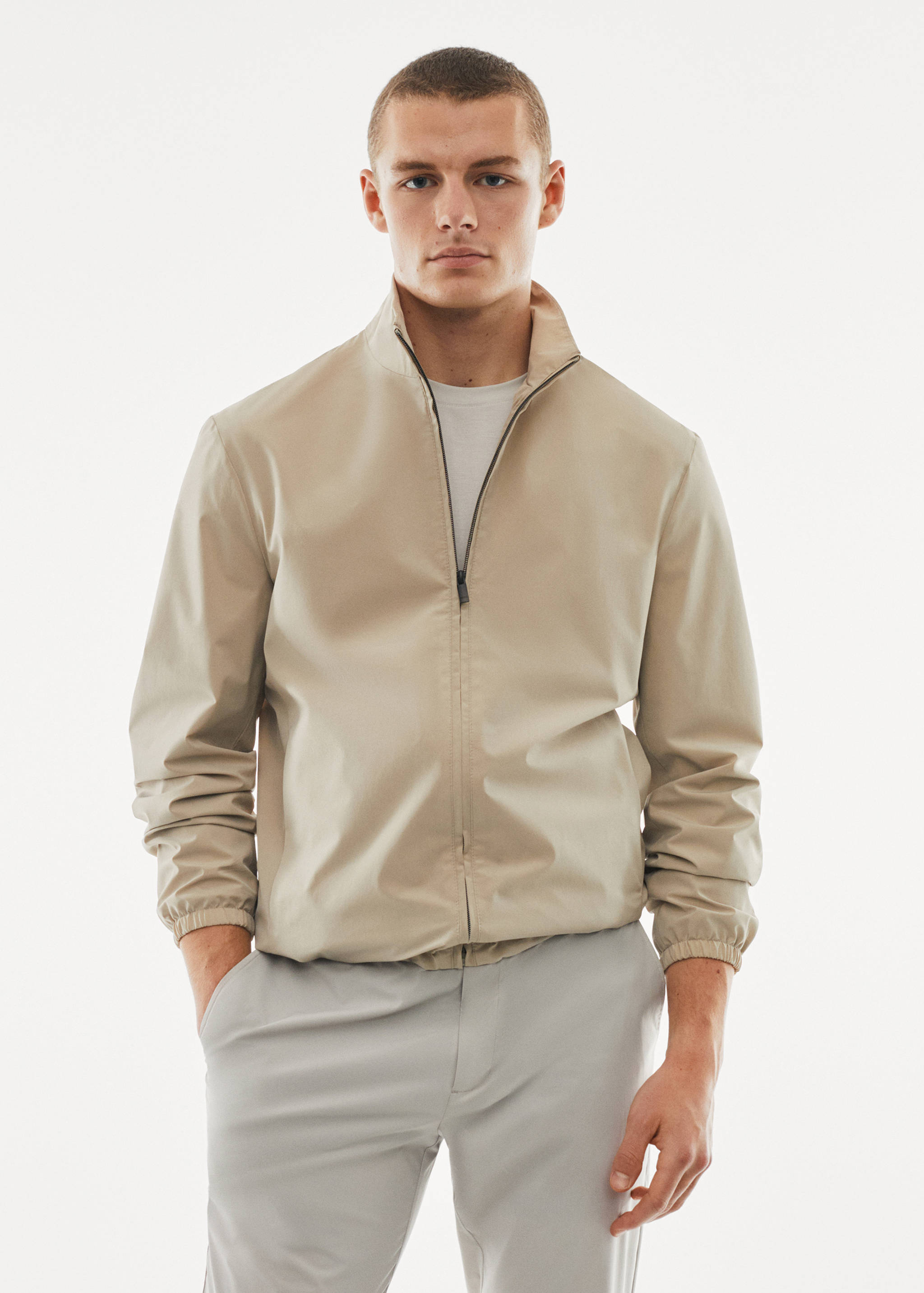Water-repellent bomber jacket - Medium plane