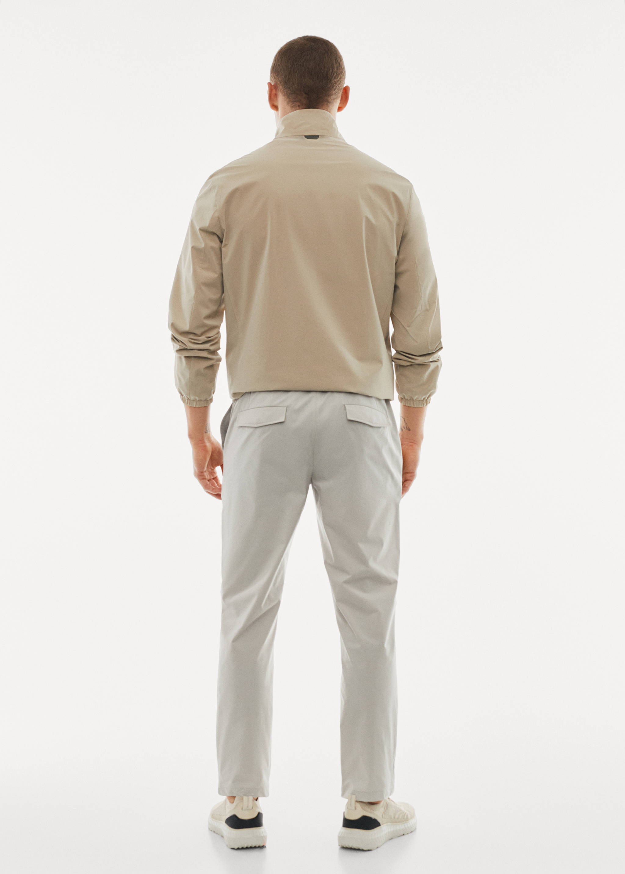 Water-repellent bomber jacket - Reverse of the article