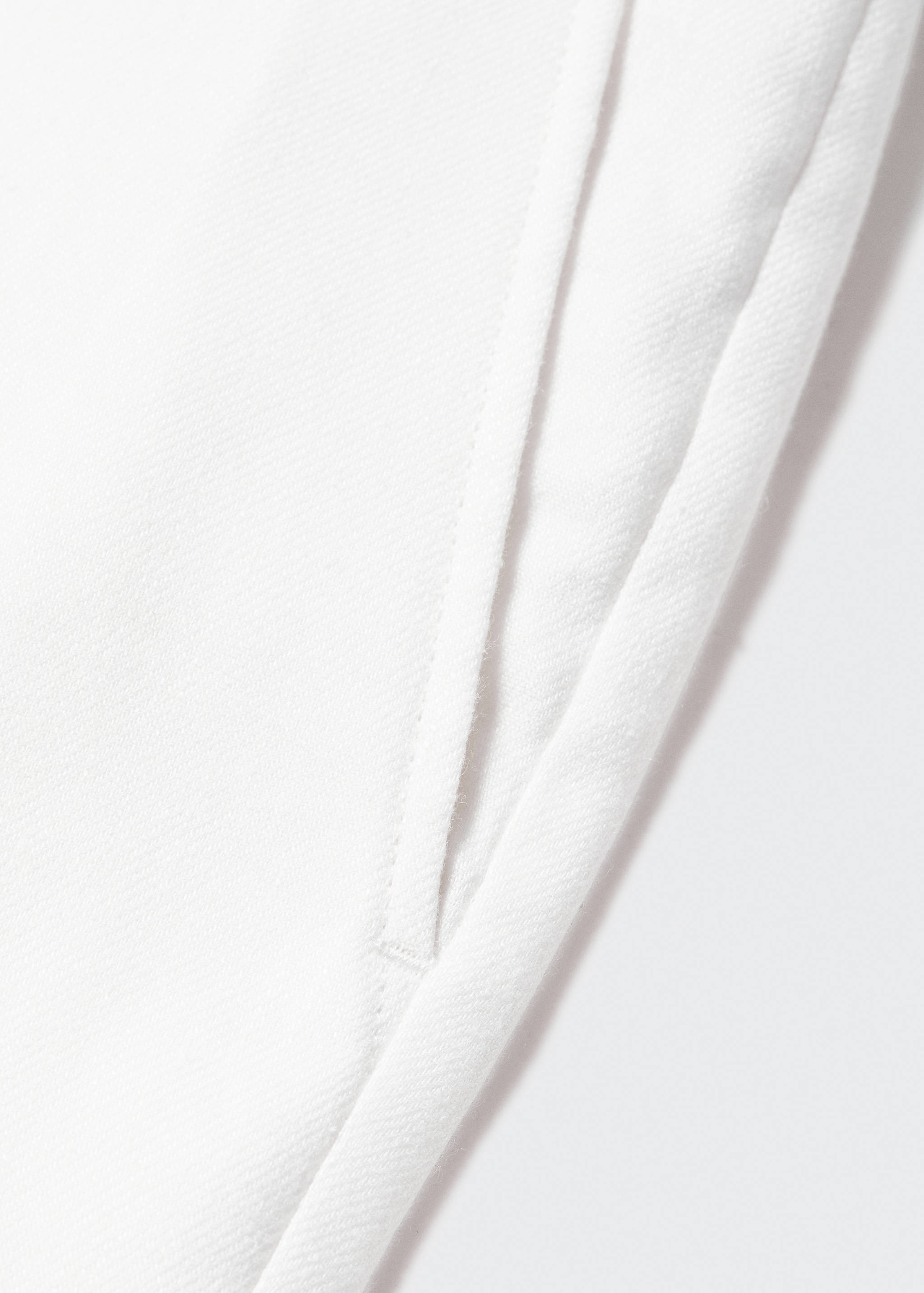 Linen slim-fit trousers with inner drawstring - Details of the article 8
