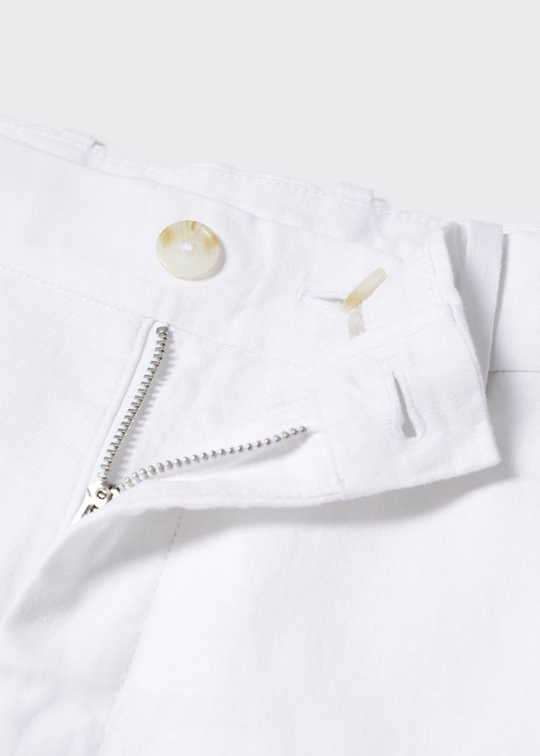 100% linen bermuda shorts - Details of the article 8