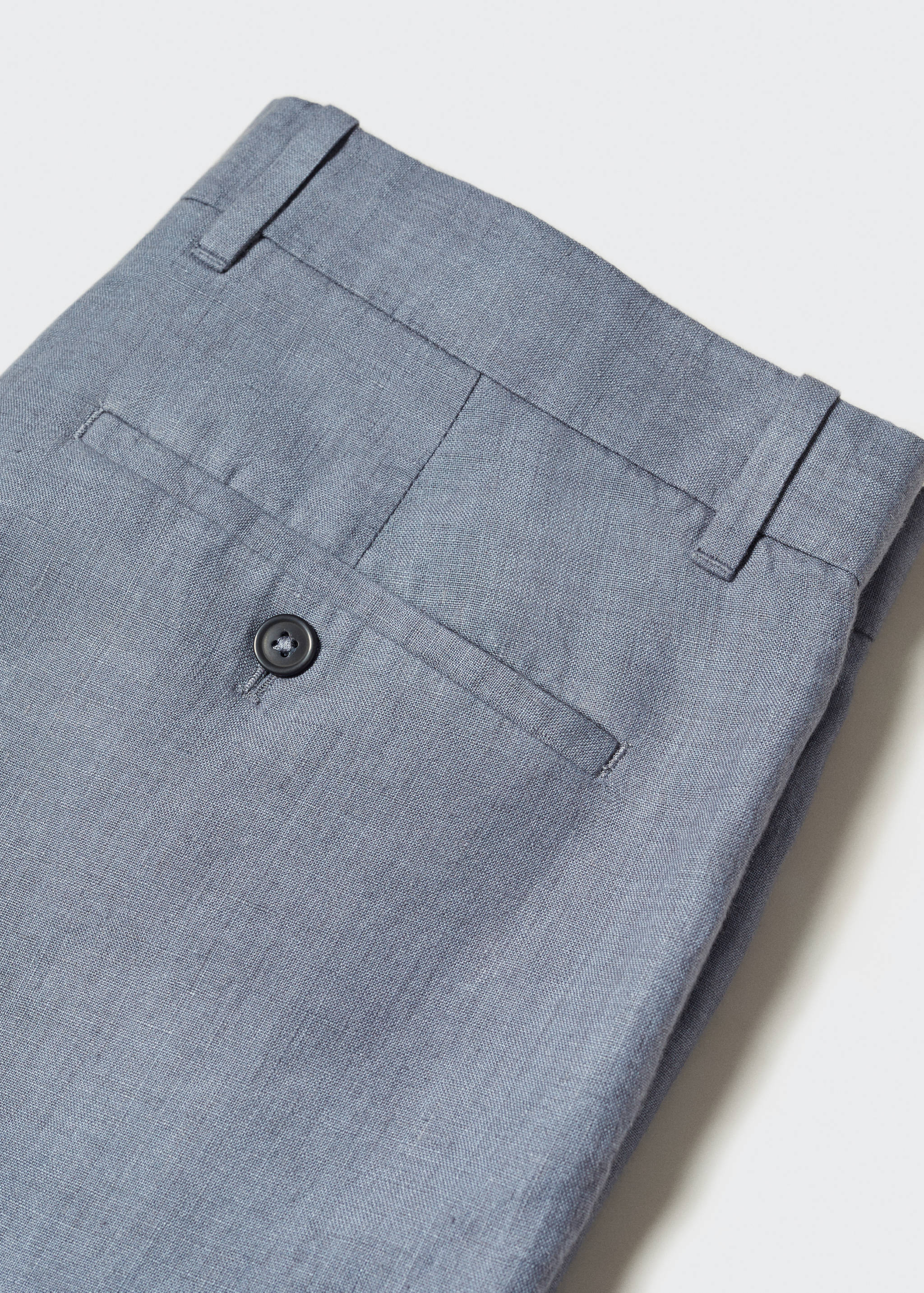 100% linen bermuda shorts - Details of the article 8