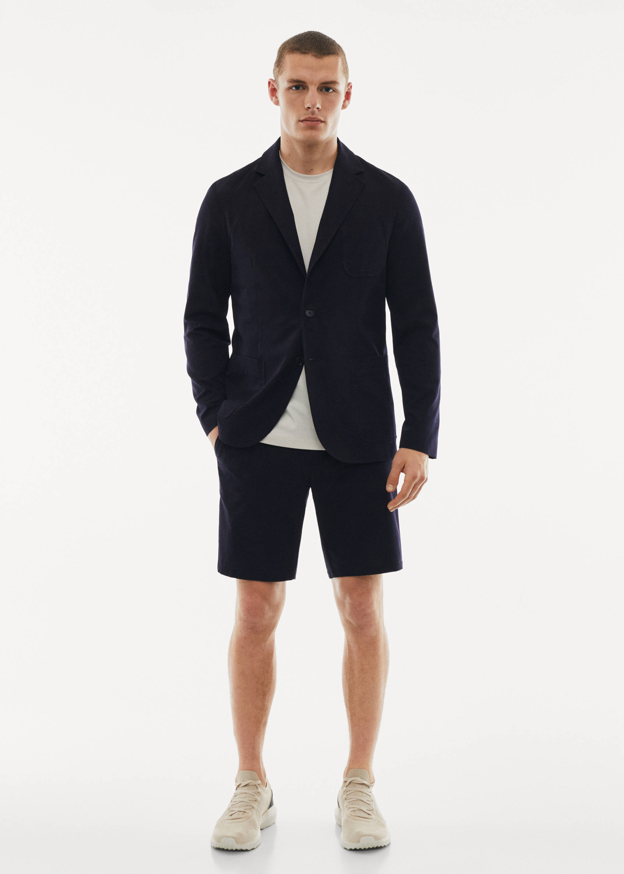 Water-repellent stretch shorts - General plane