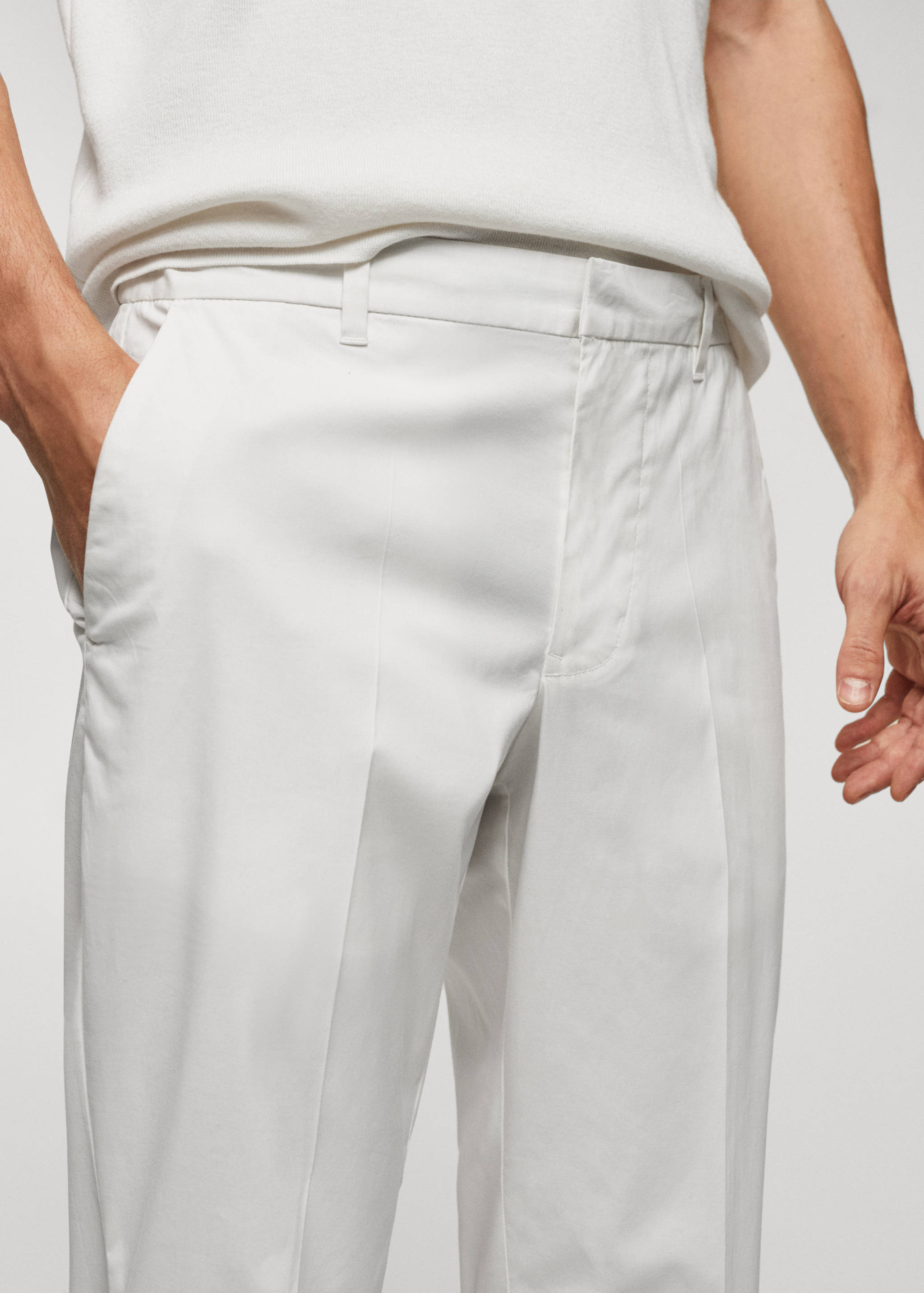 Pantalon slim fit coton - Détail de l'article 1