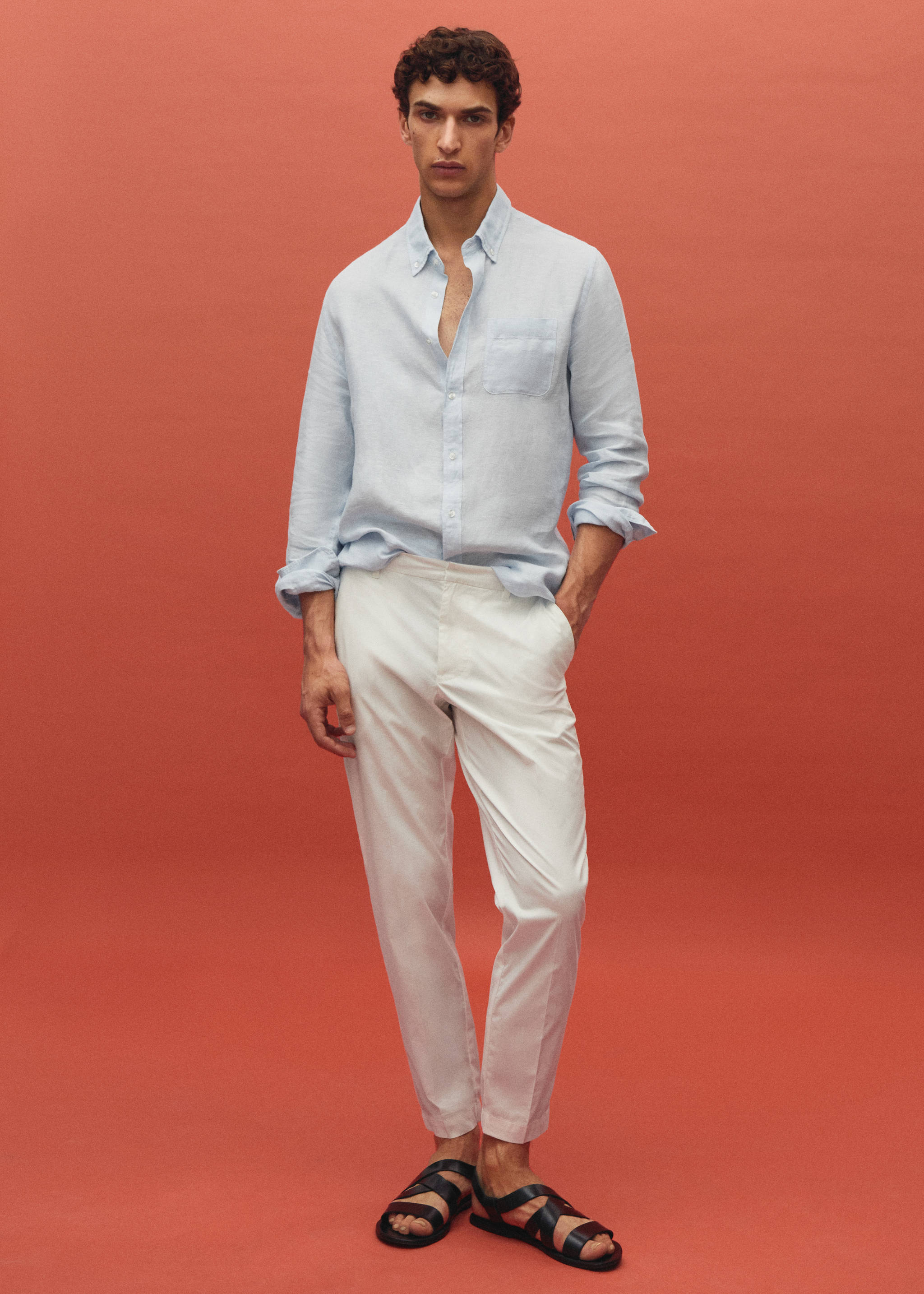 Pantalon slim fit coton - Détail de l'article 5