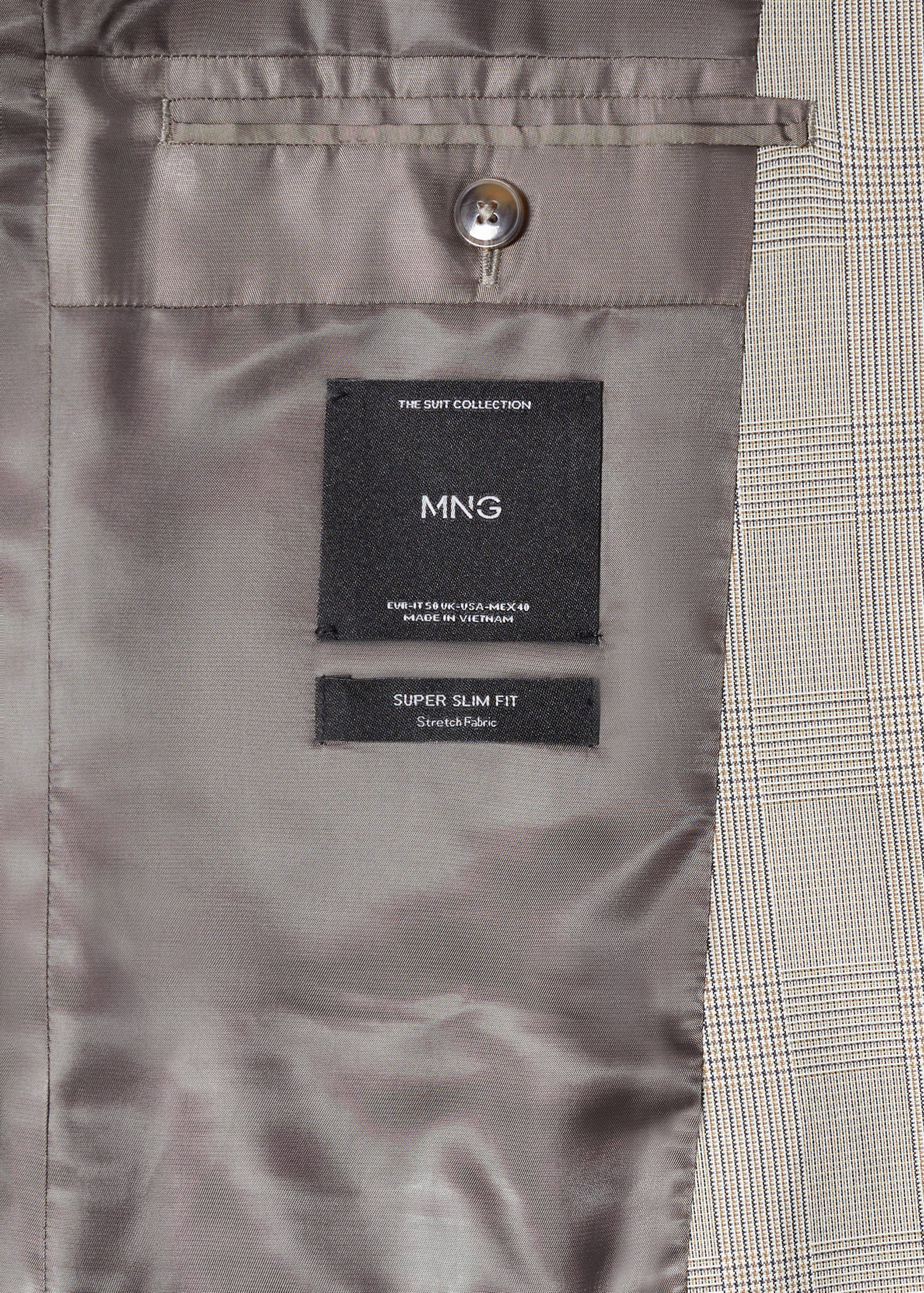 Veste costume imprimée super slim-fit - Détail de l'article 8