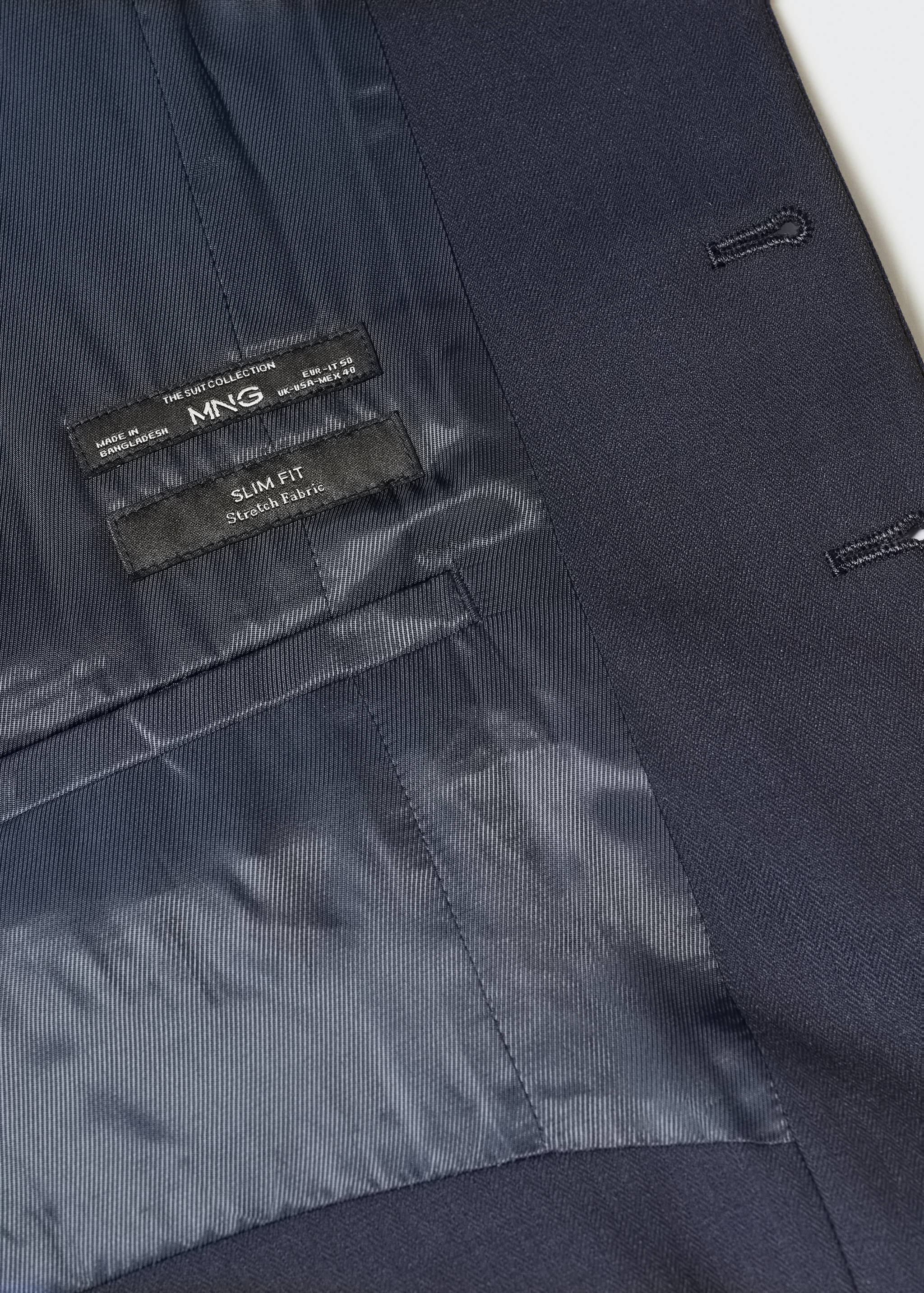 Костюмный жилет slim fit - Деталь изделия 8