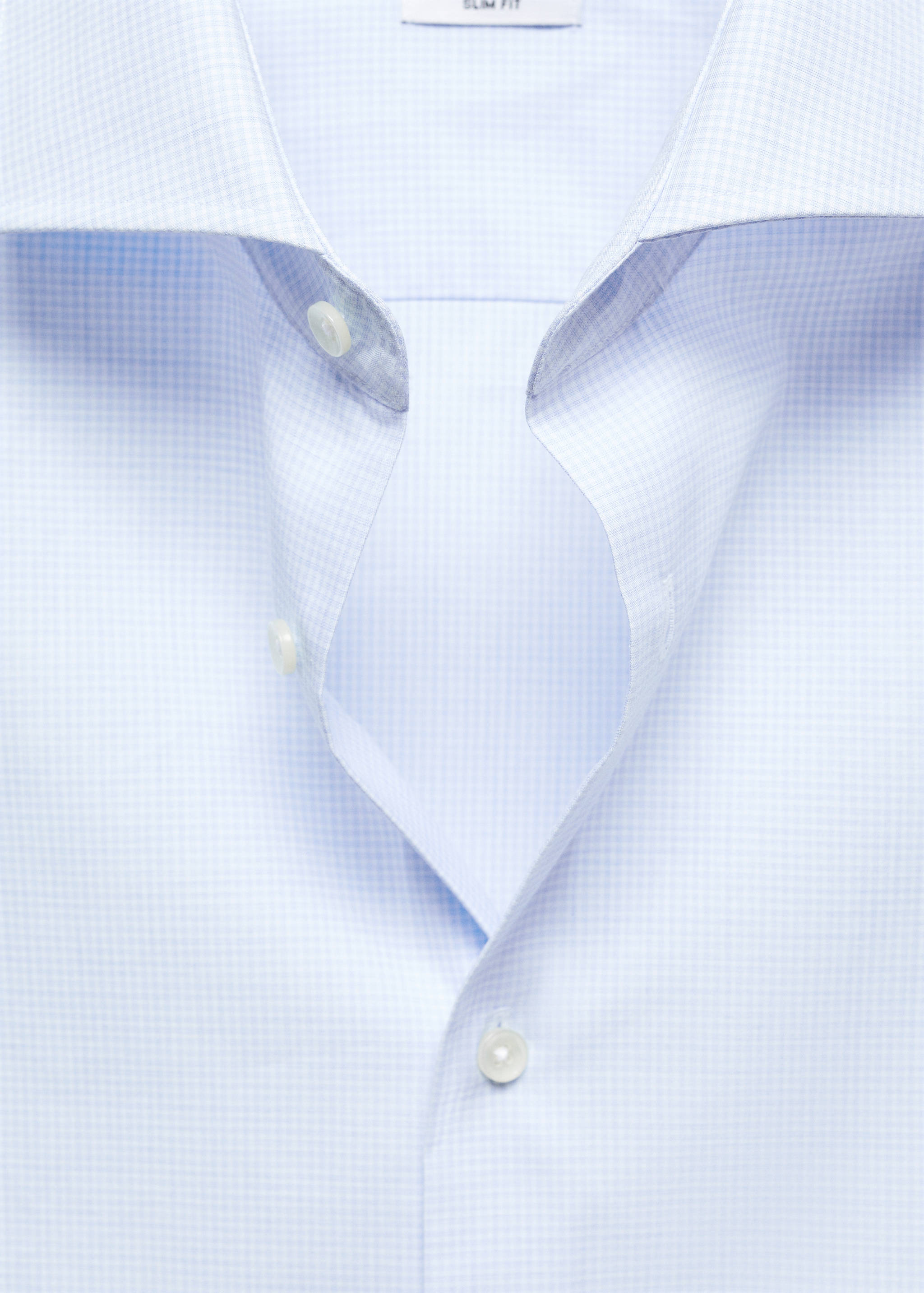 قميص بدلة من التويل بطبعات دقيقة ضيق - تفاصيل المنتج 8