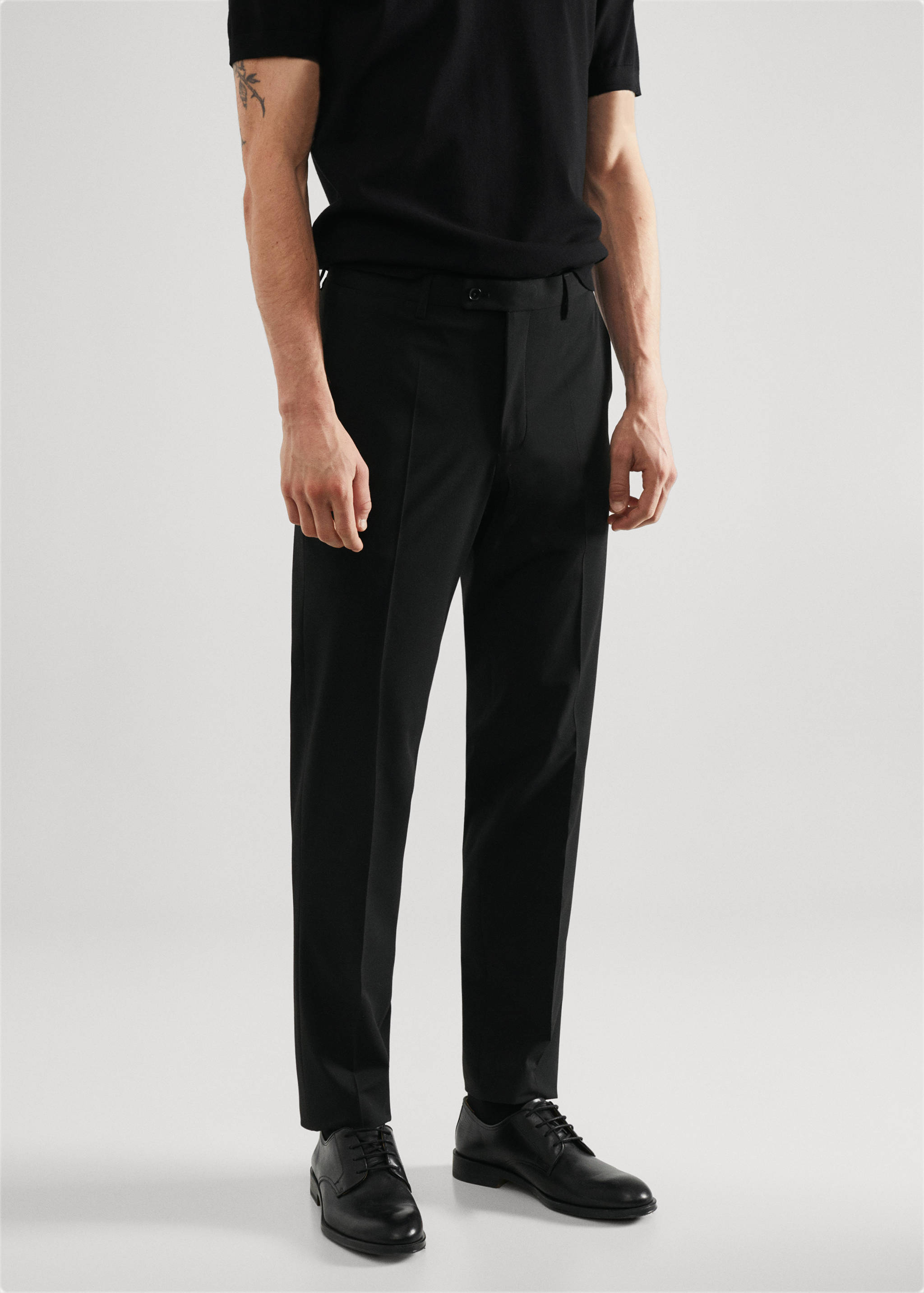 Pantalon de costume slim fit - Plan moyen