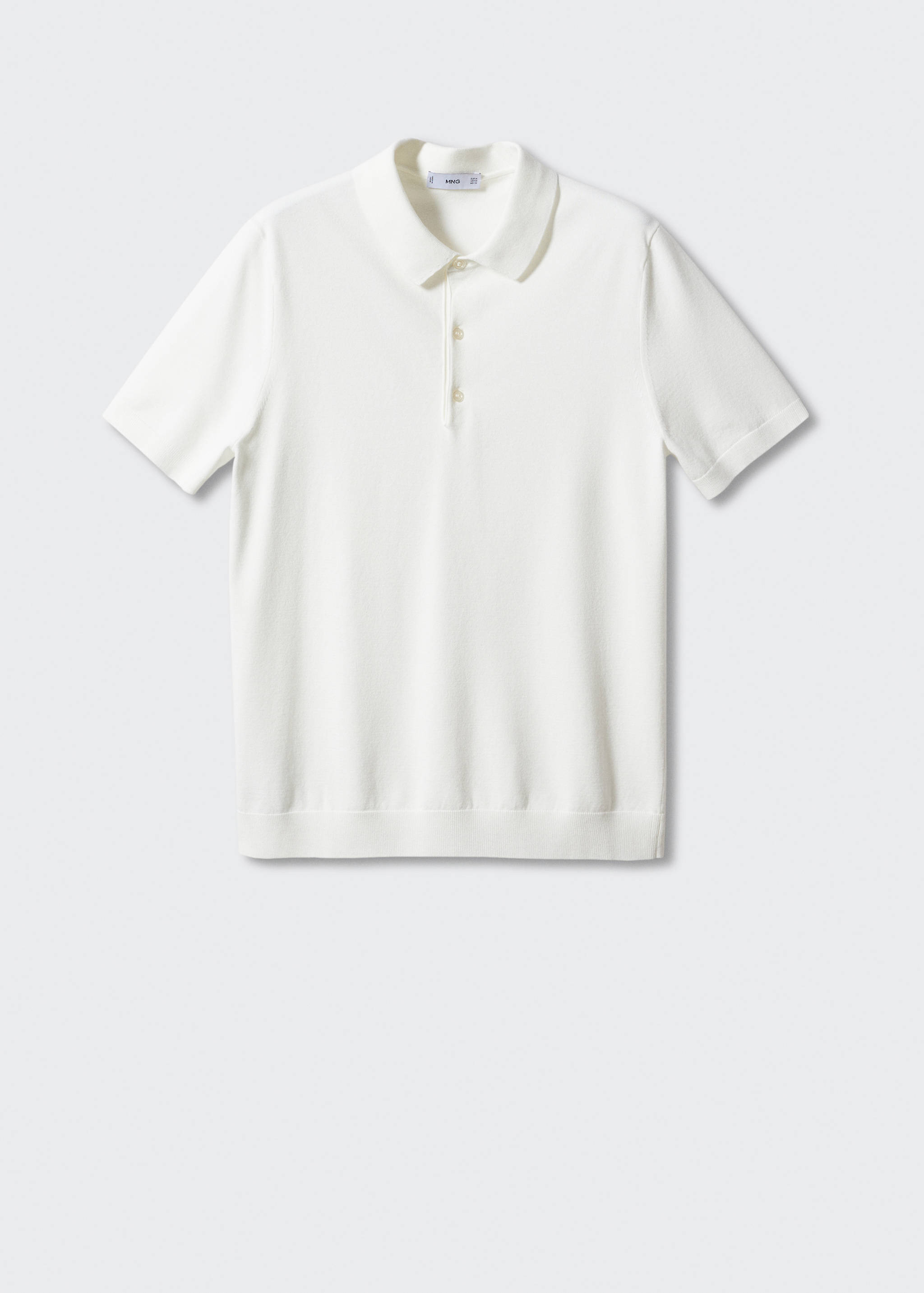 Fine-knit polo shirt - Article without model