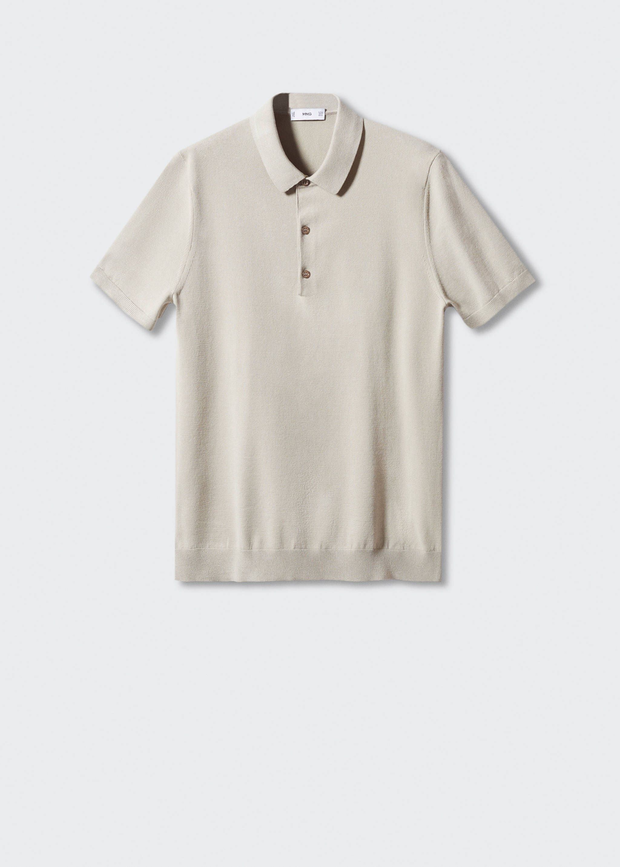 Fine-knit polo shirt - Article without model