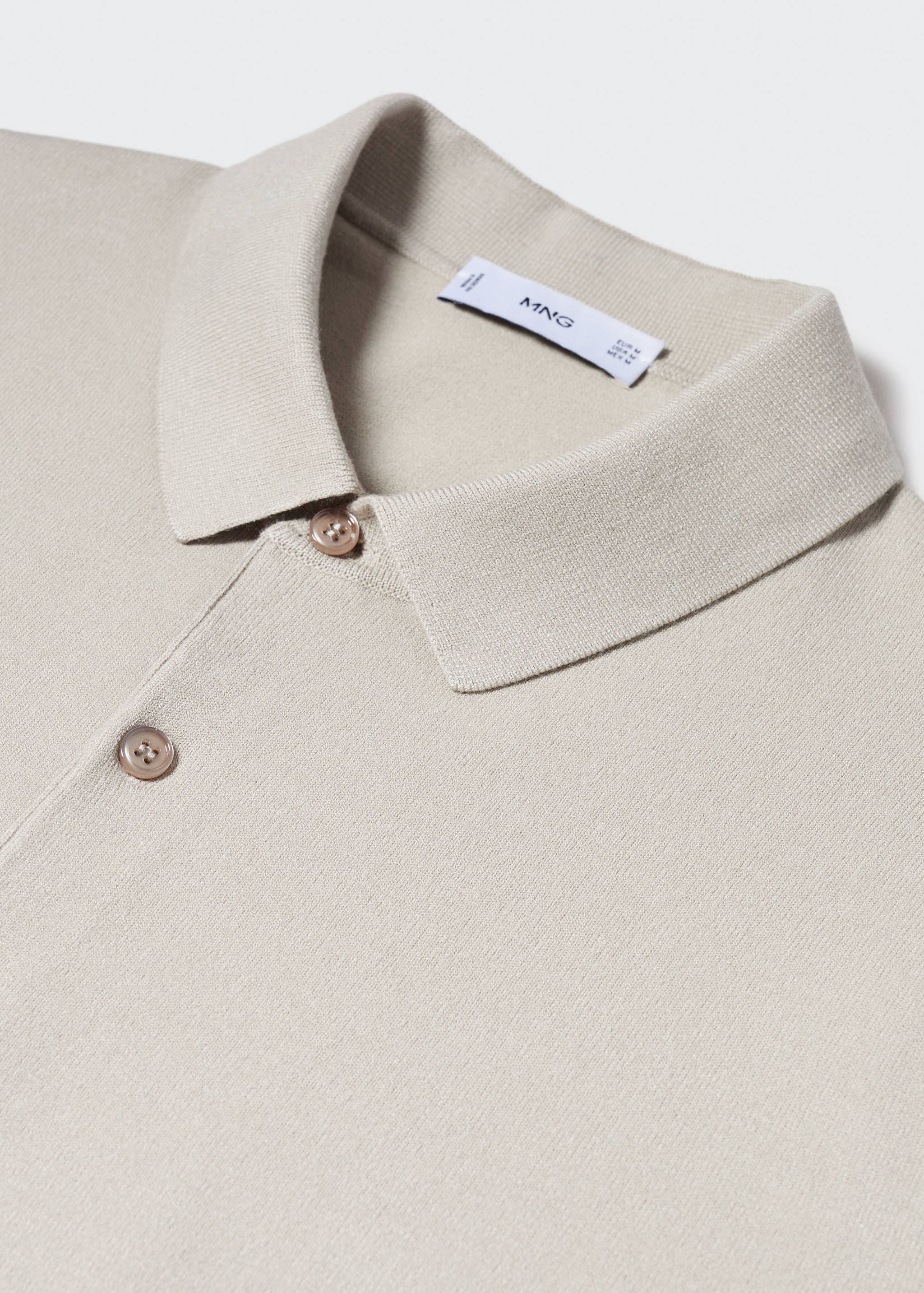 Fine-knit polo shirt - Details of the article 8