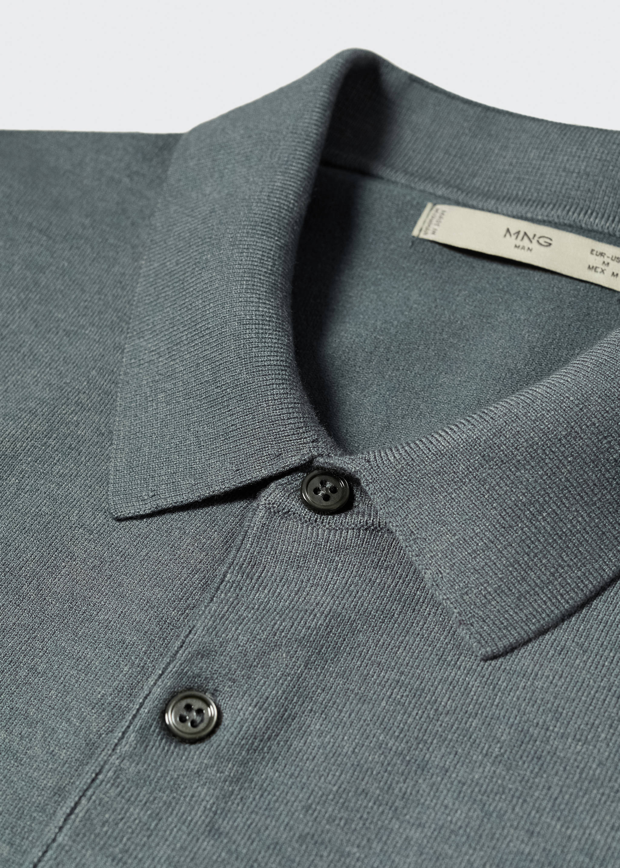 Fine-knit polo shirt - Details of the article 8